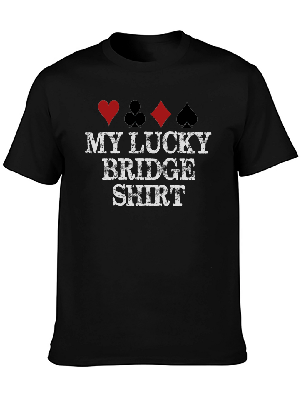 Lucky Bridge Shirt - Card Suit Design Tee