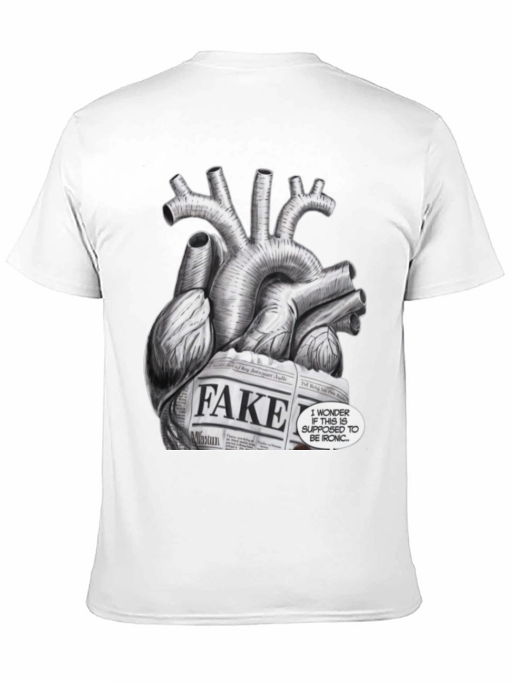 Ironic Heart Graphic T-Shirt