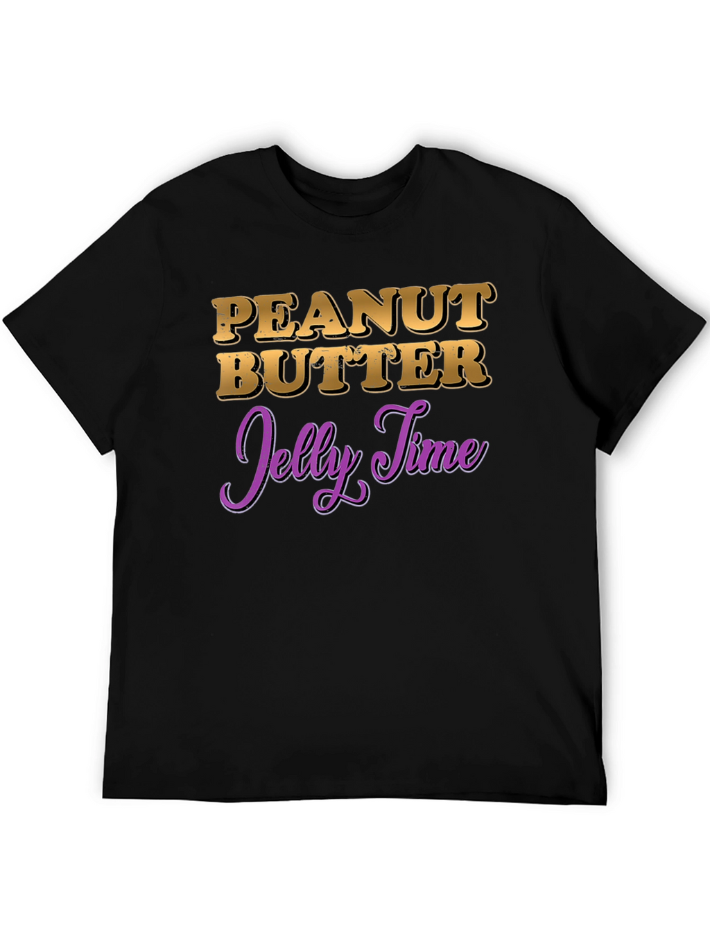 Peanut Butter Jelly Time Black T-Shirt