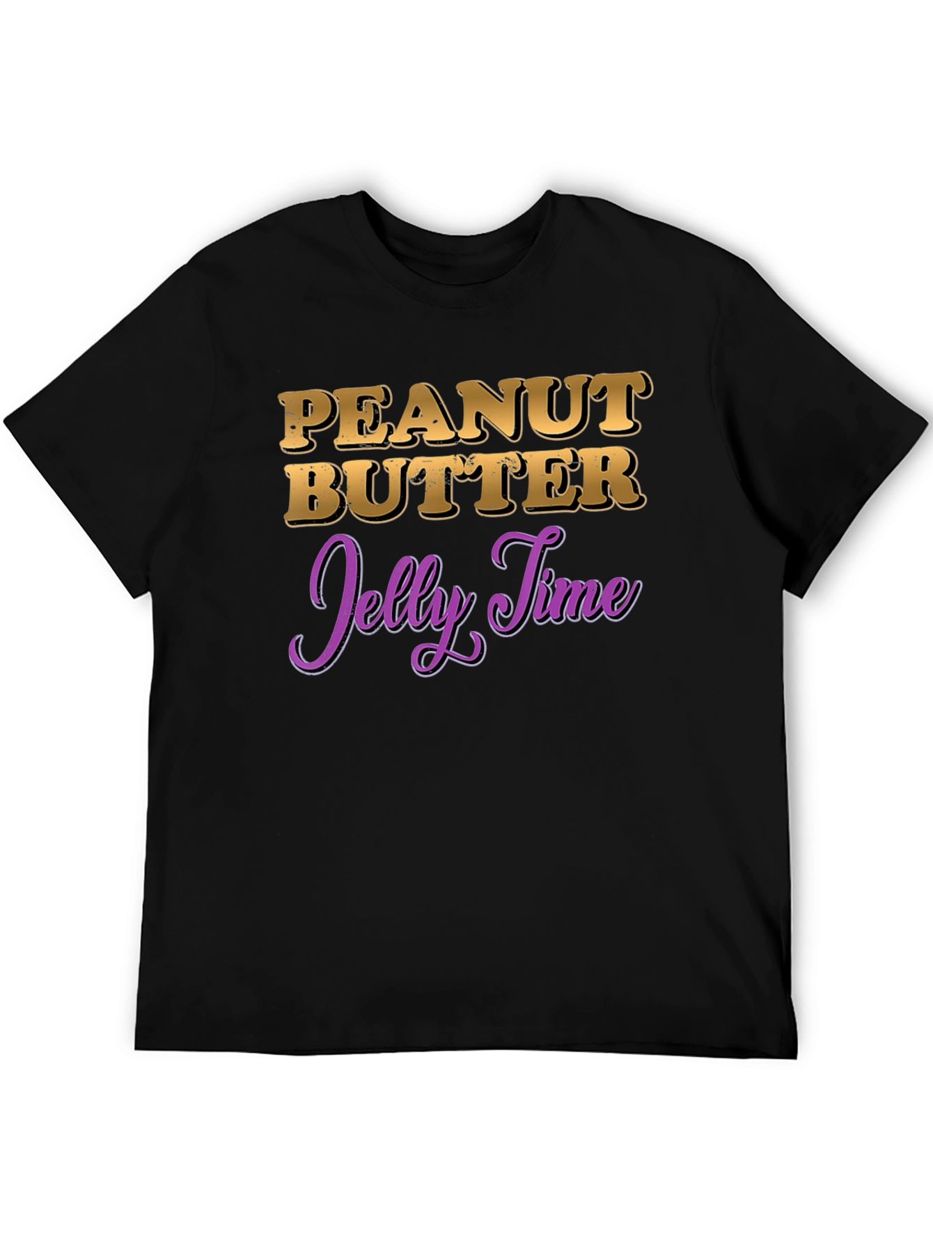 Peanut Butter Jelly Time Black T-Shirt