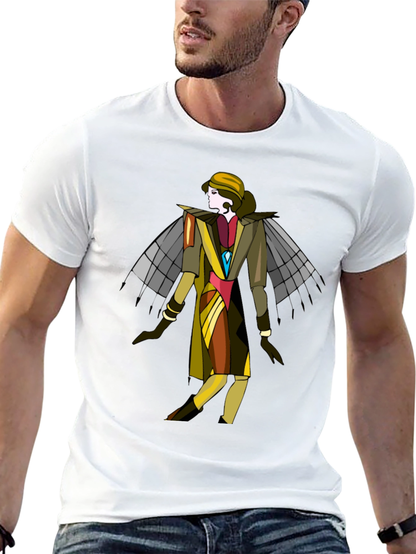 Art Deco Style Graphic T-Shirt