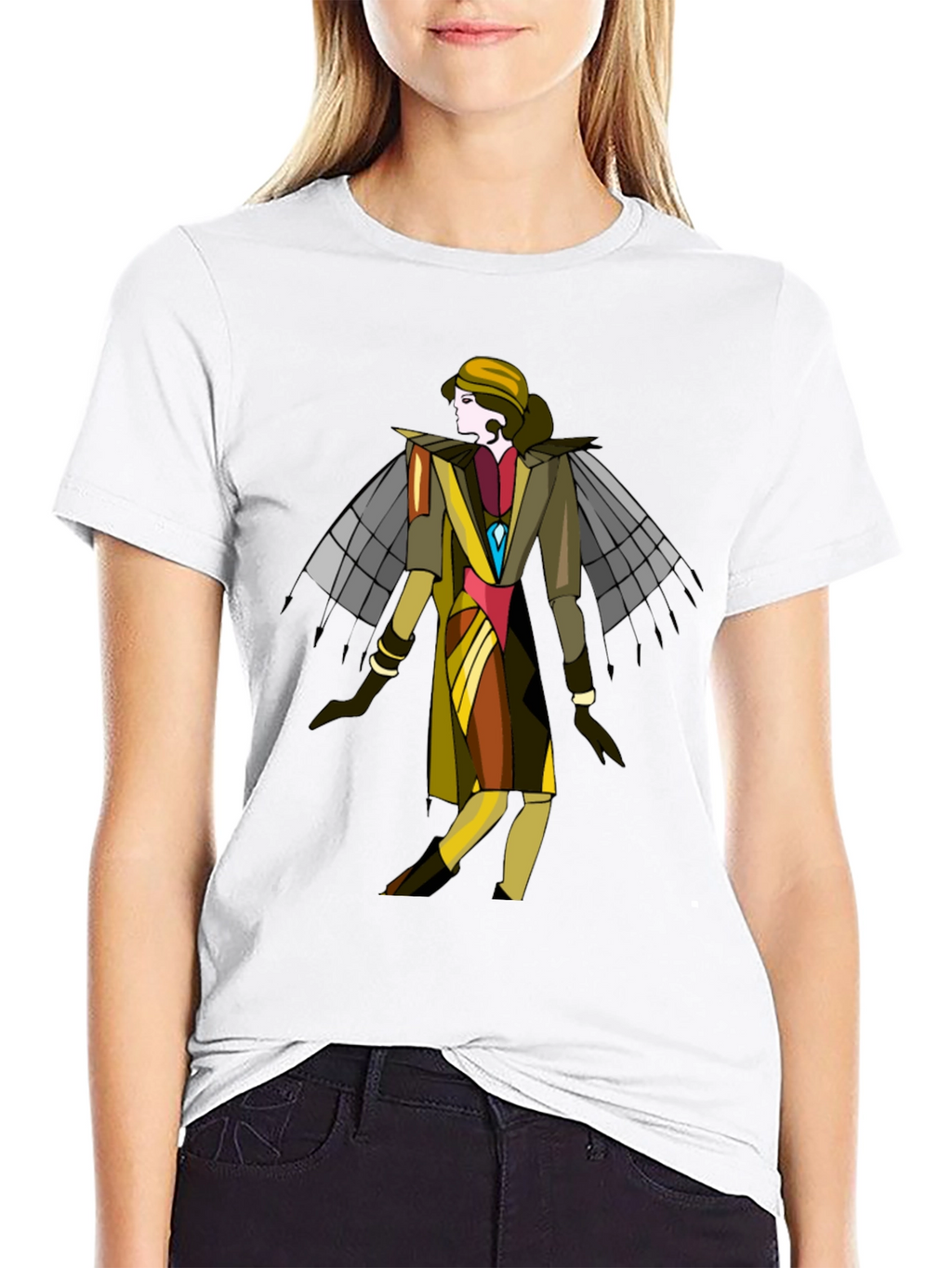 Art Deco Style Graphic T-Shirt