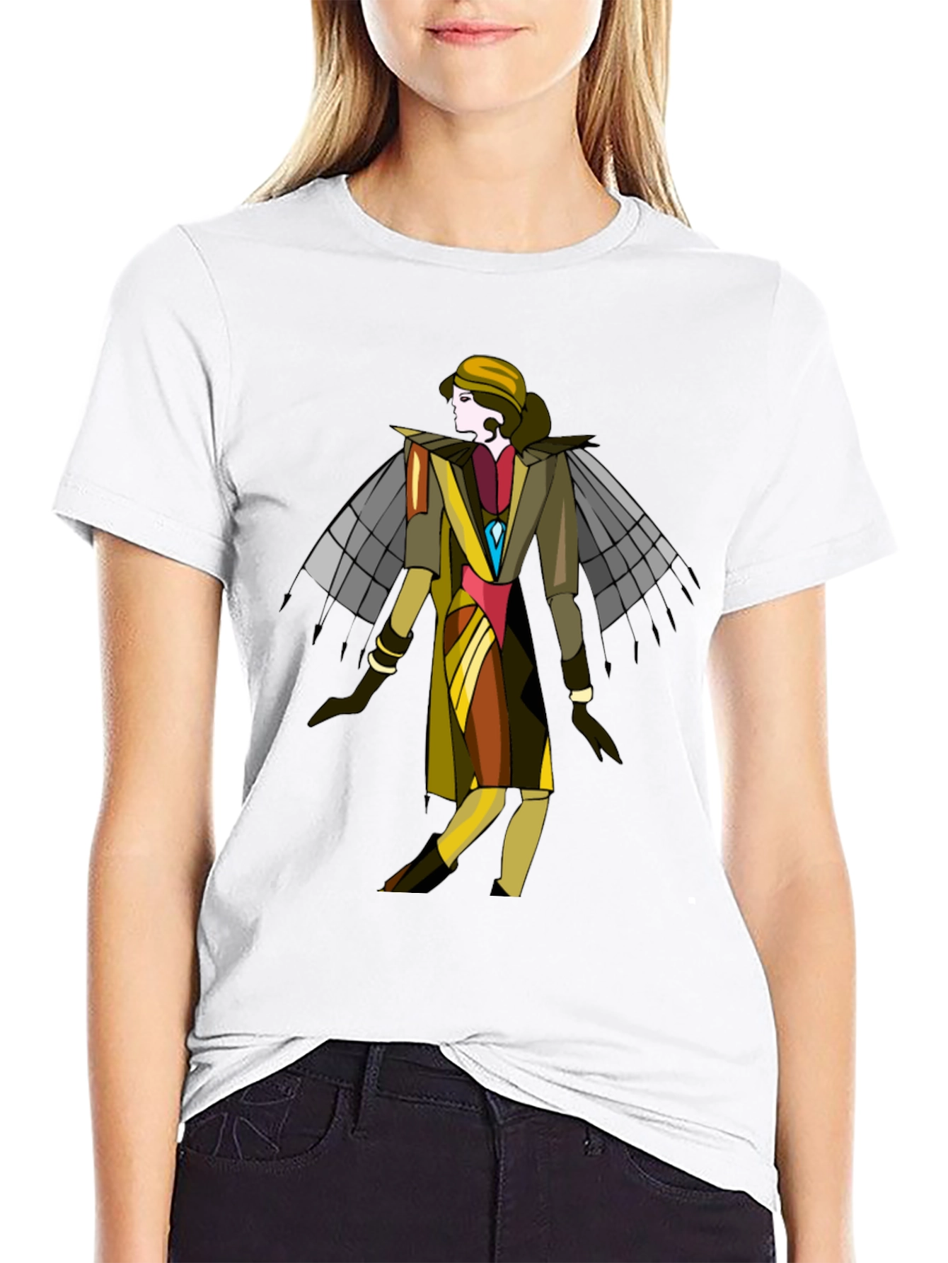 Art Deco Style Graphic T-Shirt