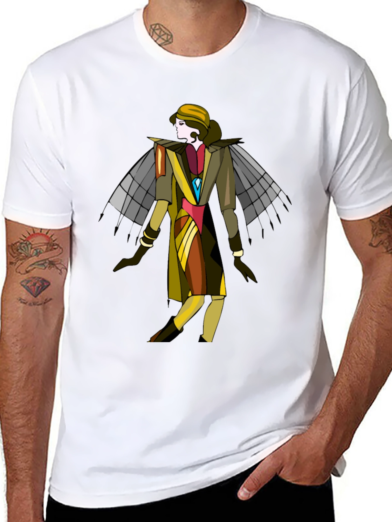 Art Deco Style Graphic T-Shirt