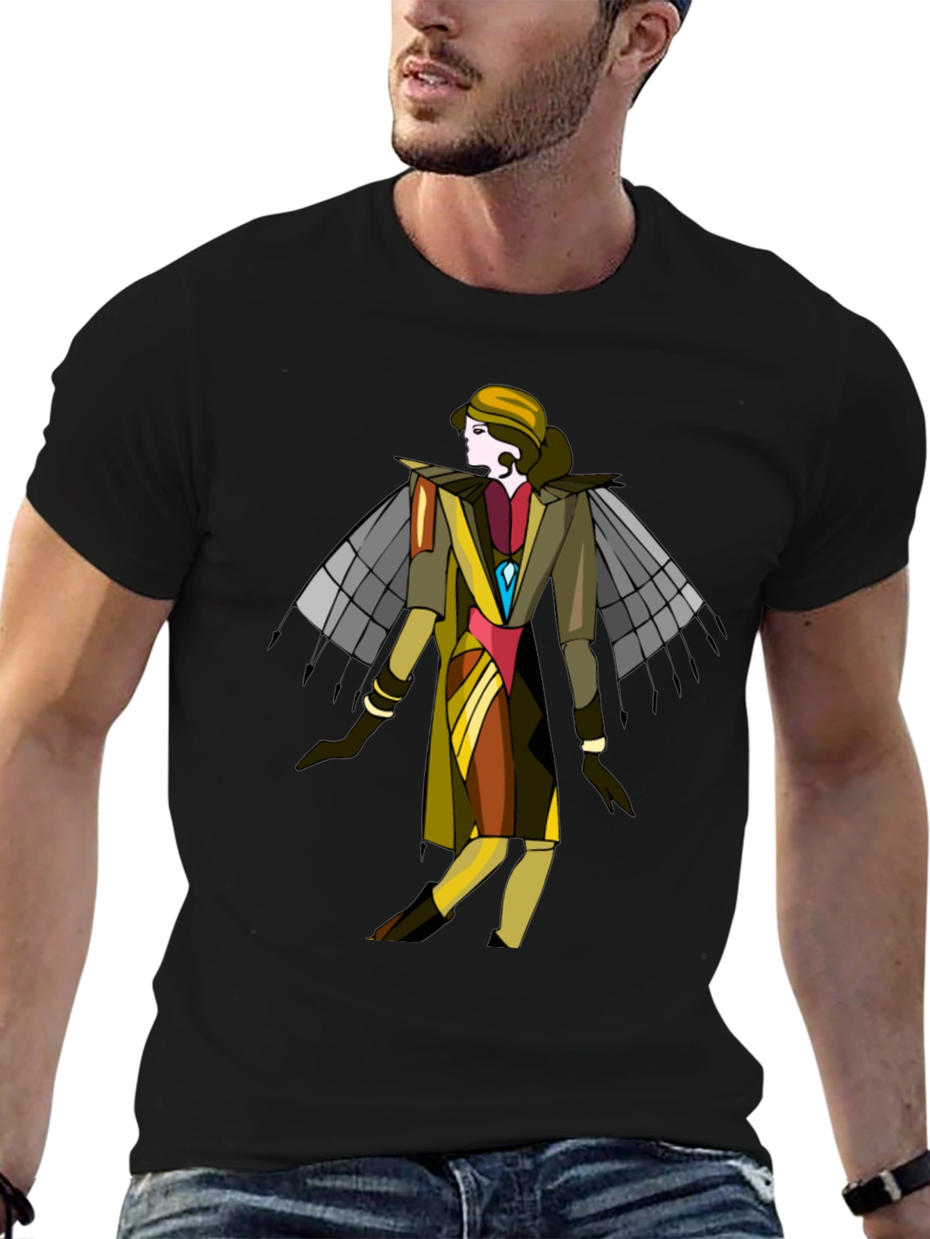 Art Deco Style Graphic T-Shirt