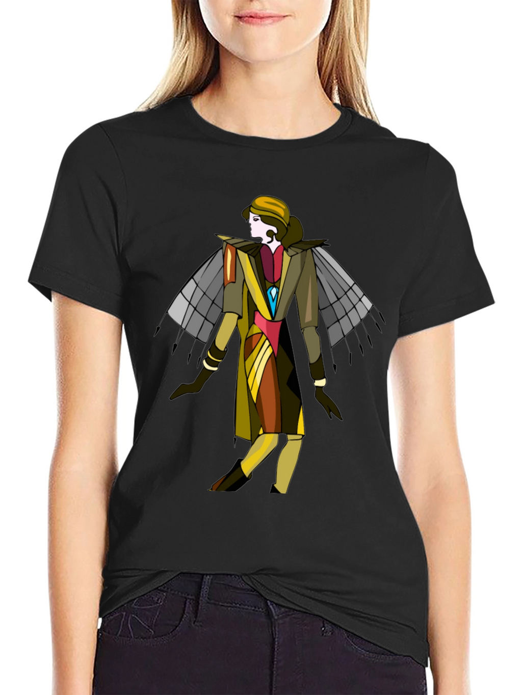Art Deco Style Graphic T-Shirt