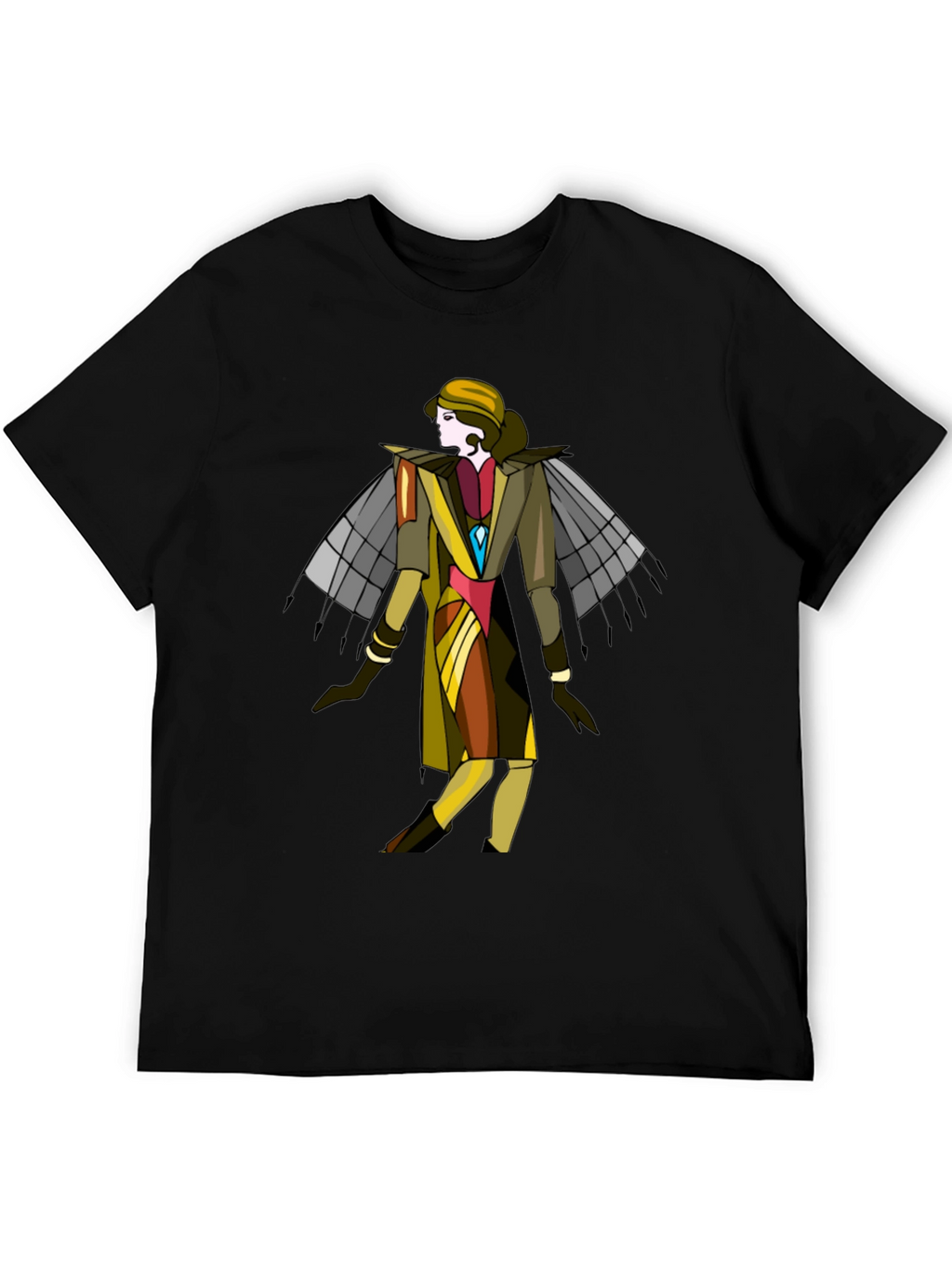 Art Deco Style Graphic T-Shirt