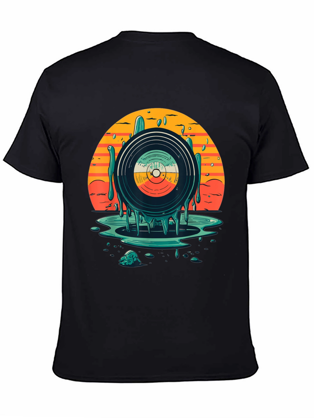 Retro Vinyl Record Graphic T-Shirt