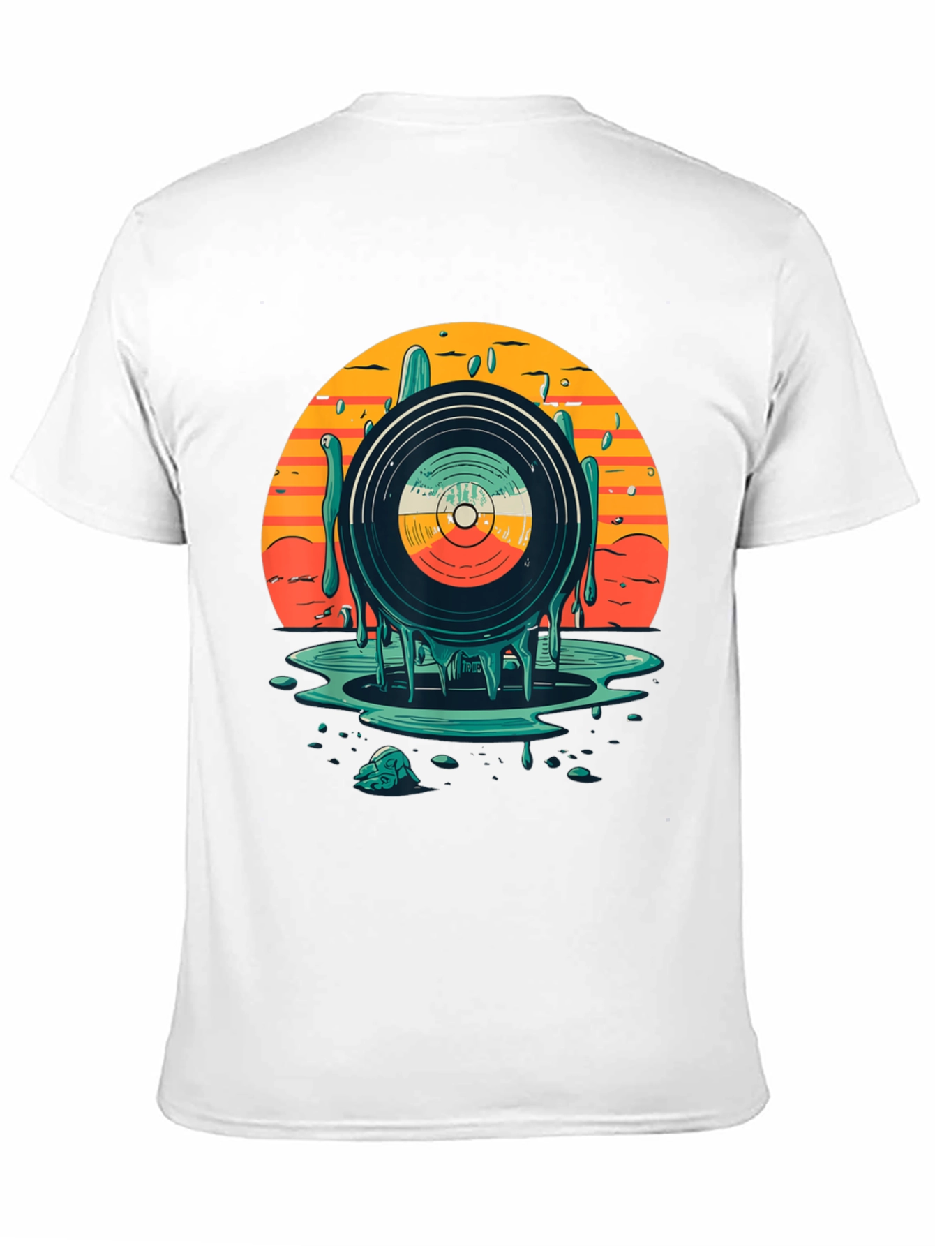 Retro Vinyl Record Graphic T-Shirt