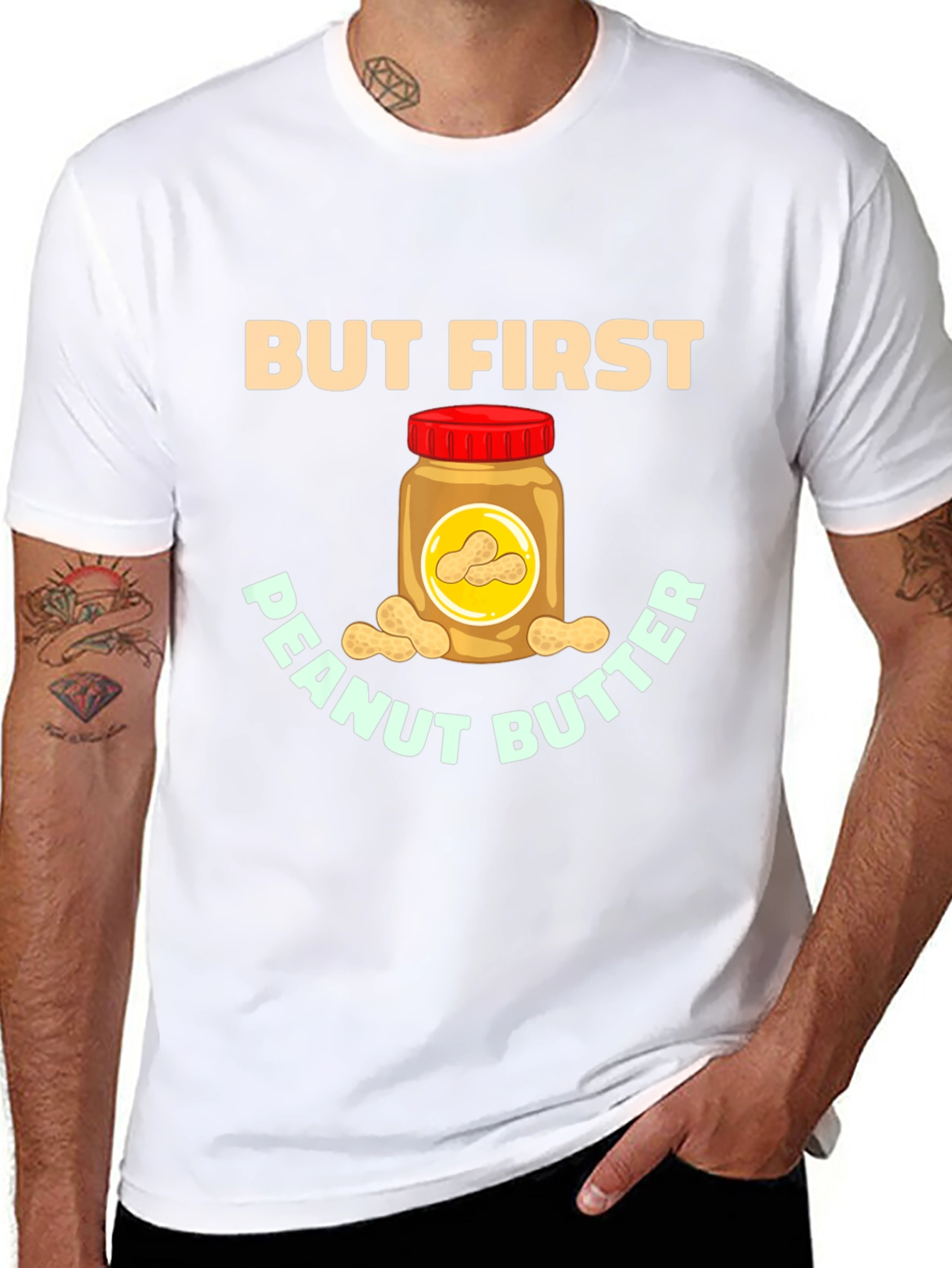 But First Peanut Butter Graphic Tee