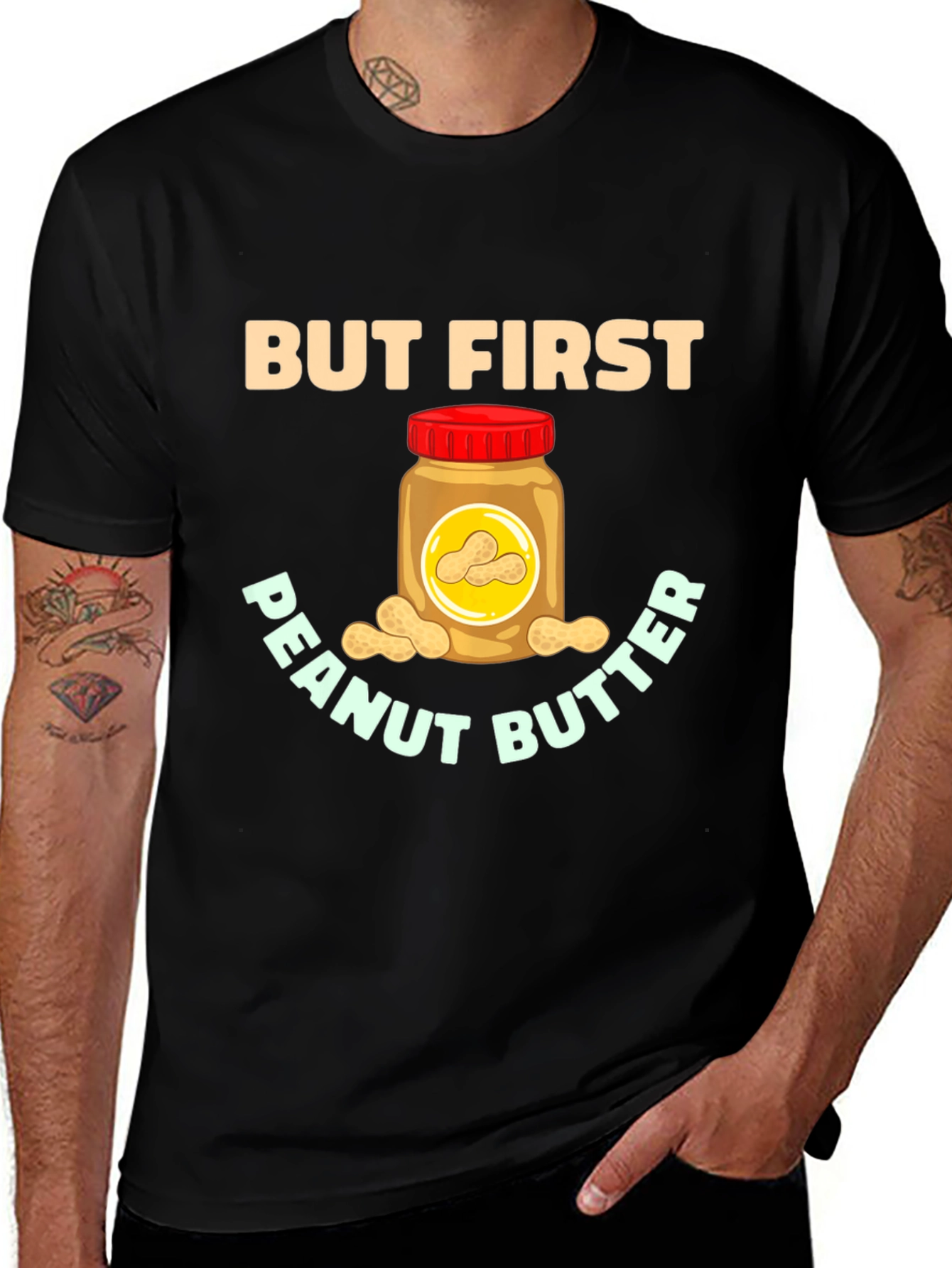 But First Peanut Butter Graphic Tee