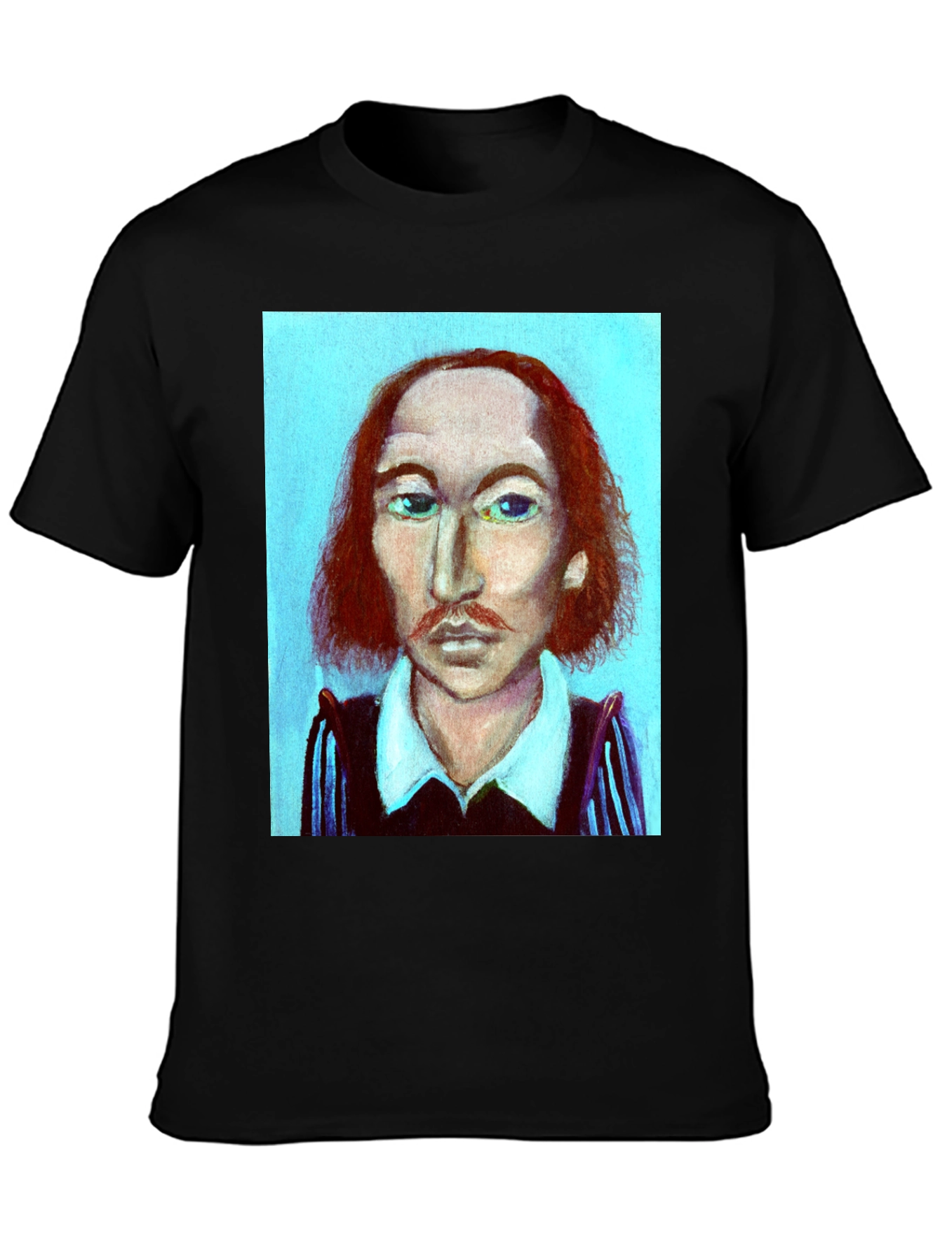 Shakespeare Portrait Graphic Tee - Literary Fashion