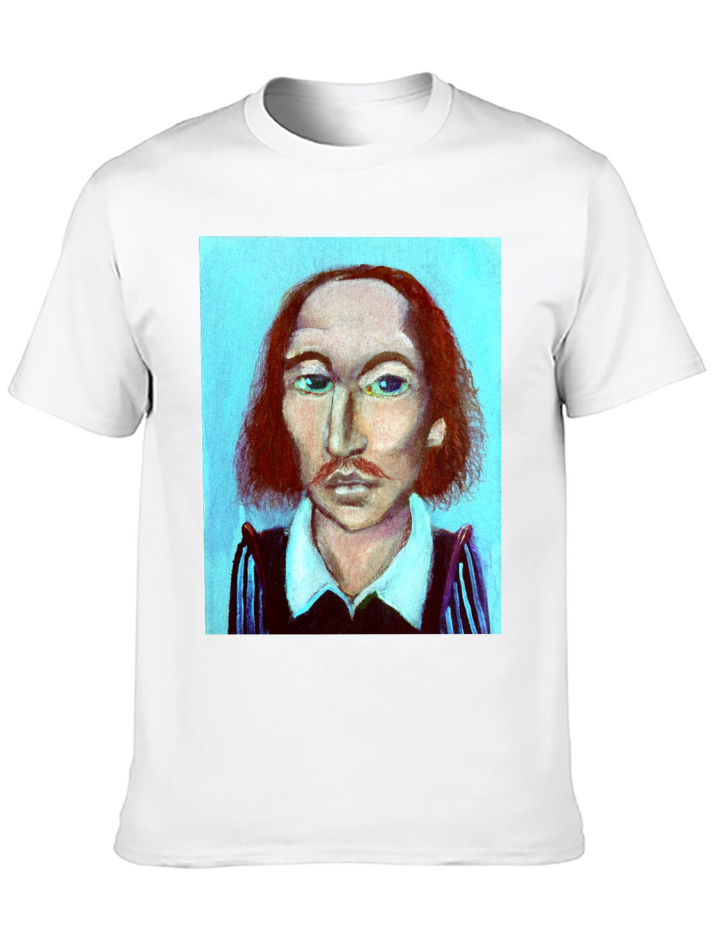 Shakespeare Portrait Graphic Tee - Literary Fashion