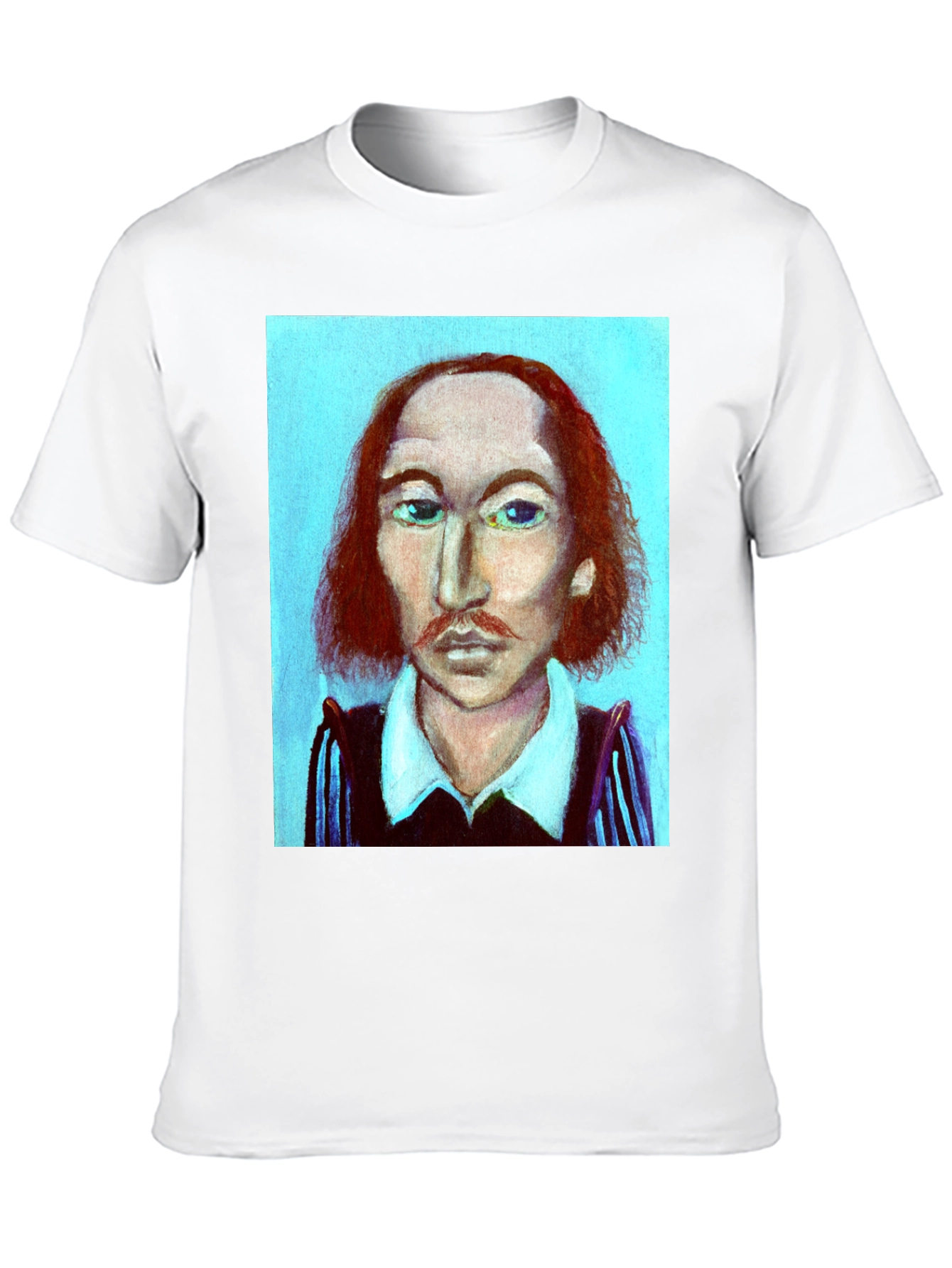 Shakespeare Portrait Graphic Tee - Literary Fashion