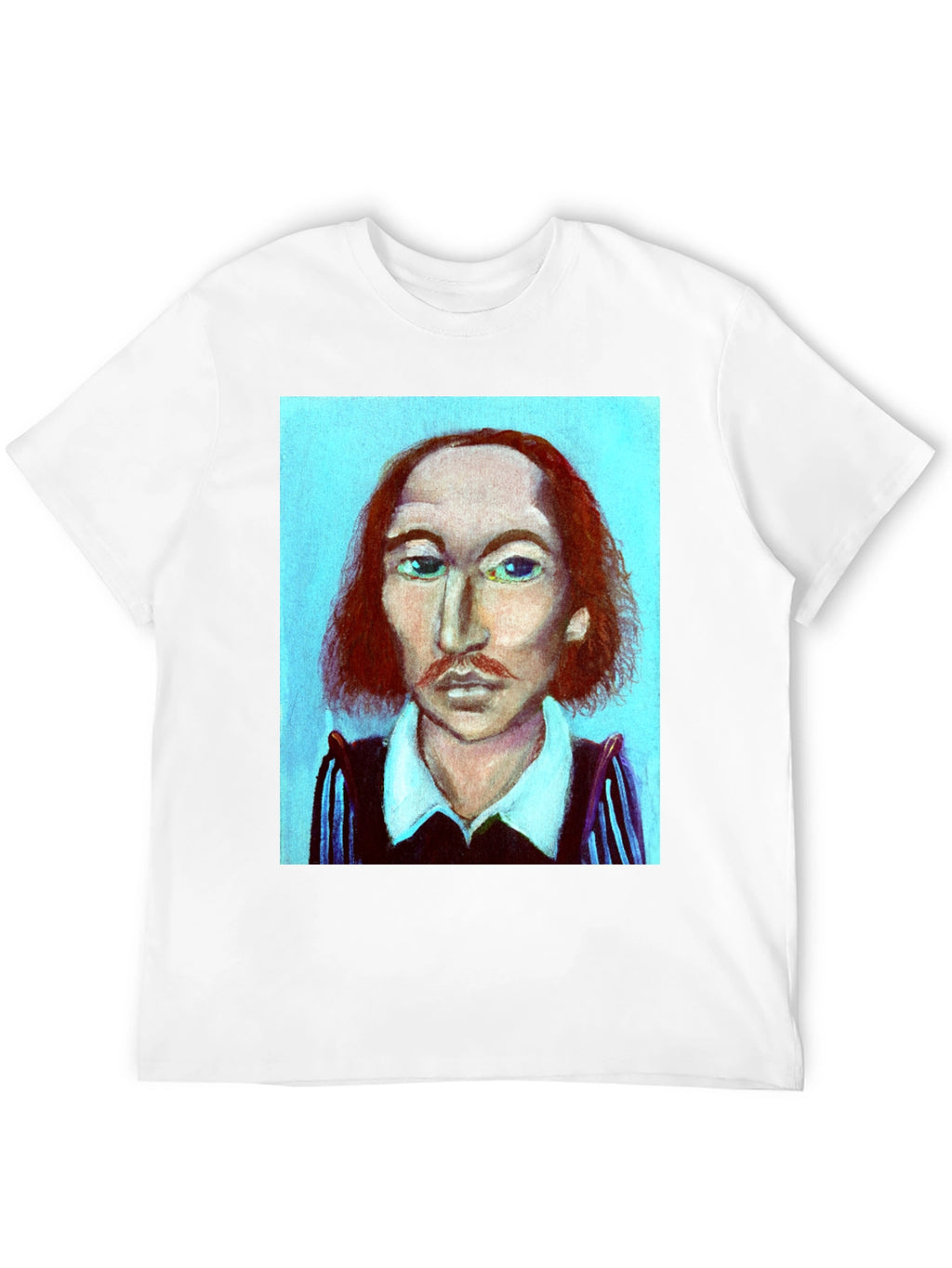 Shakespeare Portrait Graphic Tee - Literary Fashion