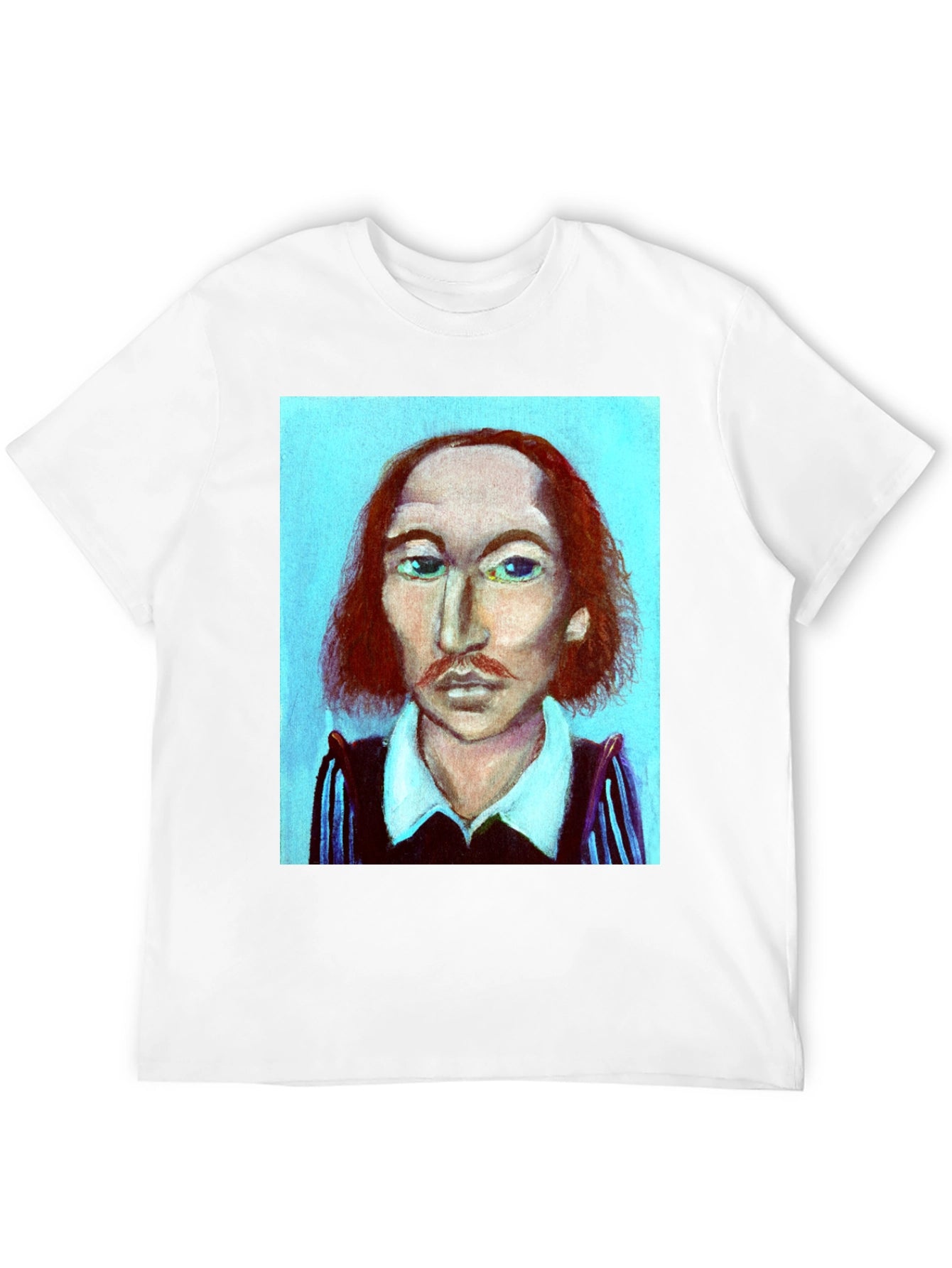 Shakespeare Portrait Graphic Tee - Literary Fashion