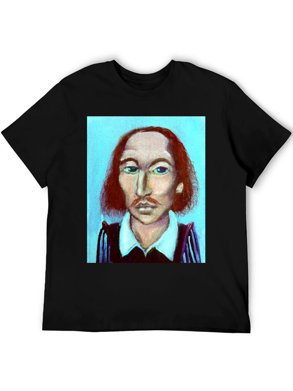 Shakespeare Portrait Graphic Tee - Literary Fashion