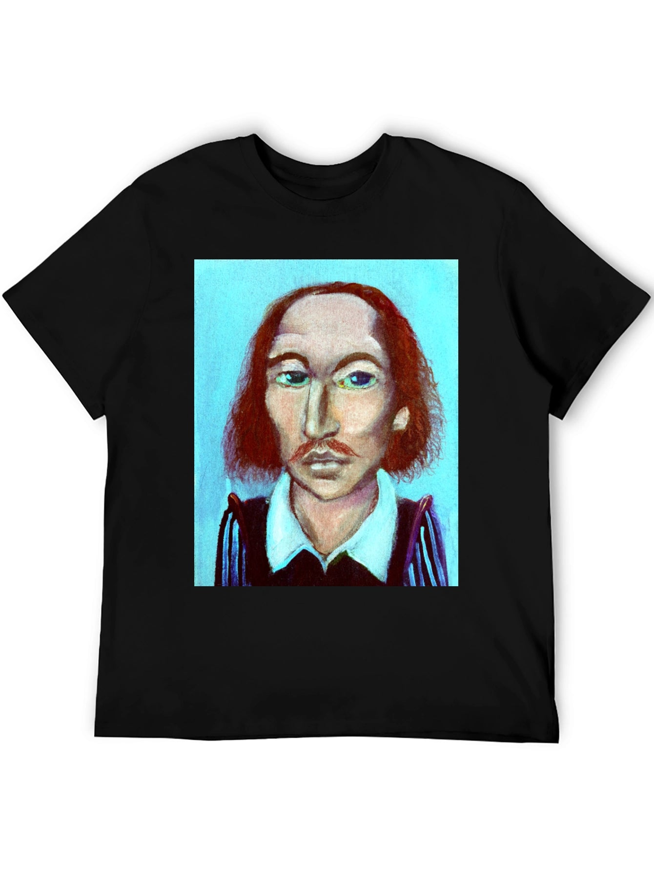 Shakespeare Portrait Graphic Tee - Literary Fashion