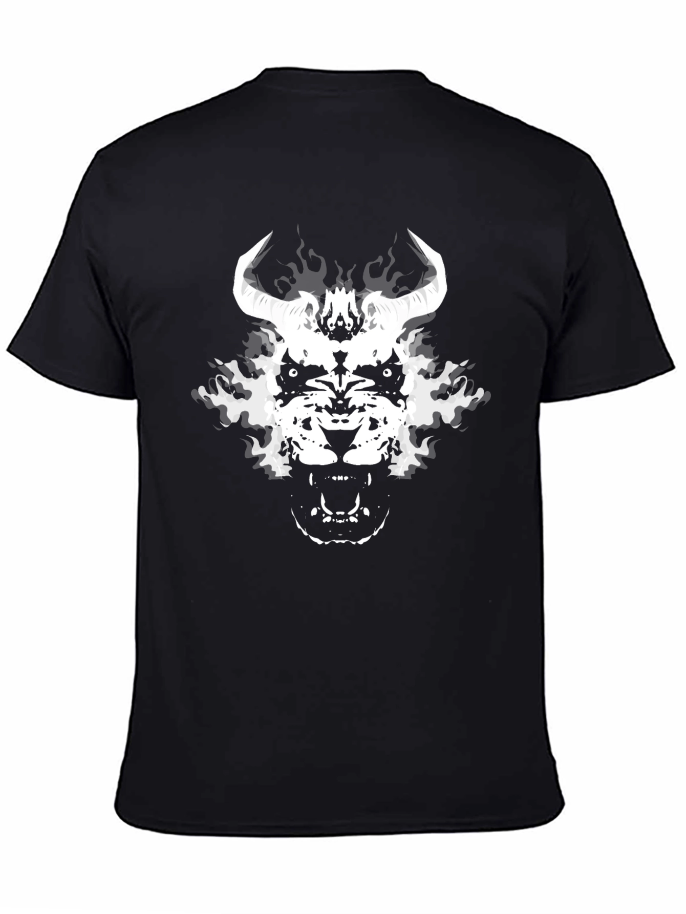 Infernal Beast Graphic Tee - Black Cotton Blend