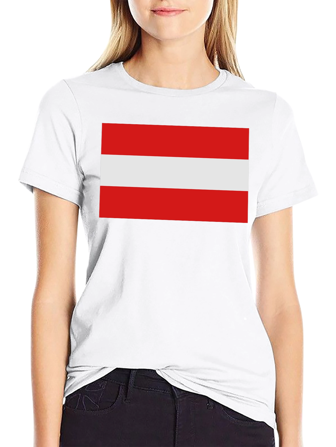 Austria Flag T-Shirt - Black Cotton Tee