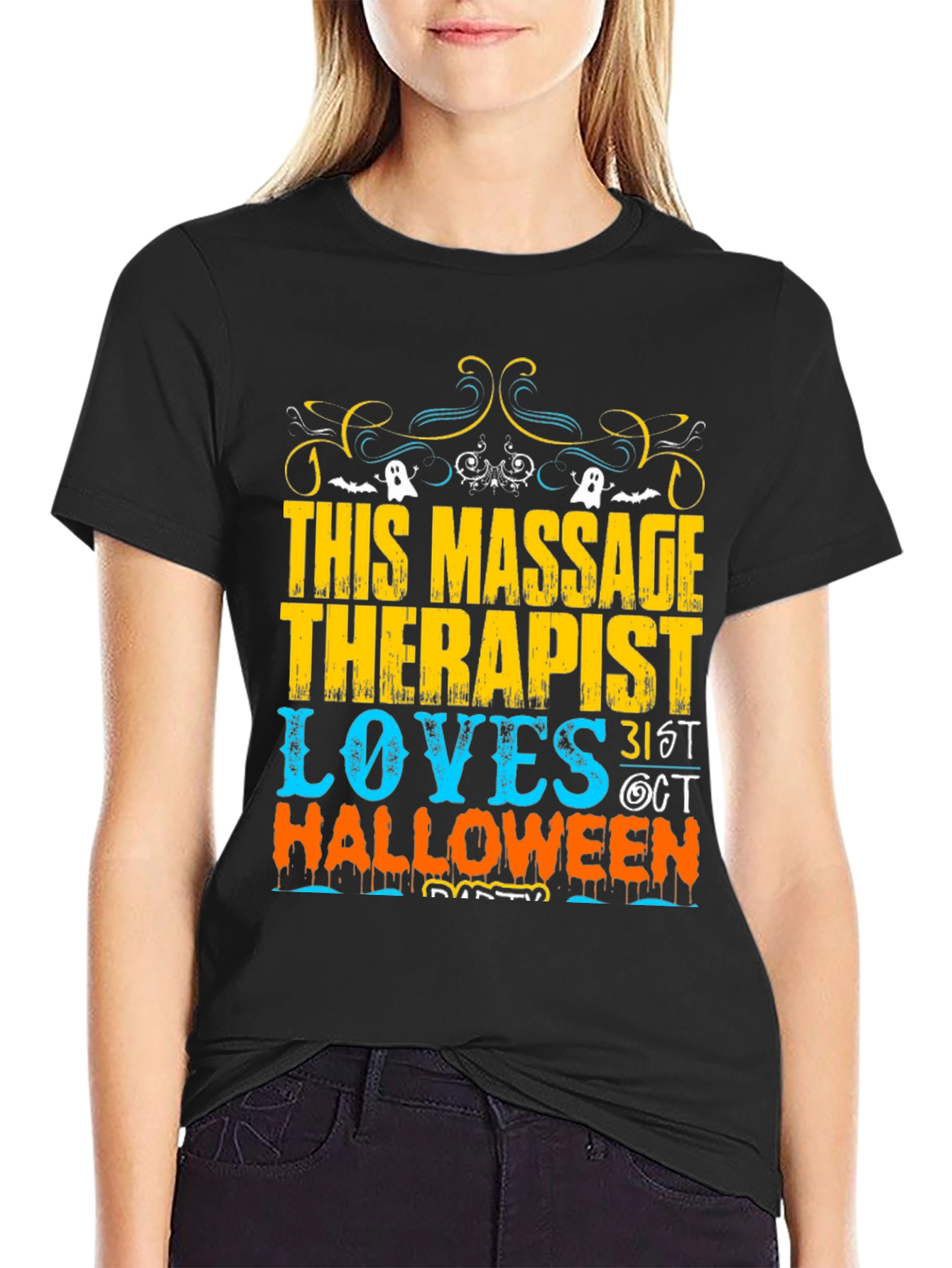 Massage Therapist Halloween Graphic Tee