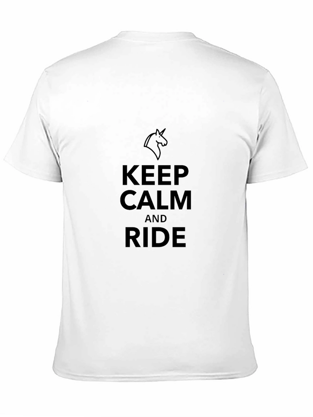 Keep Calm and Ride Black T-Shirt