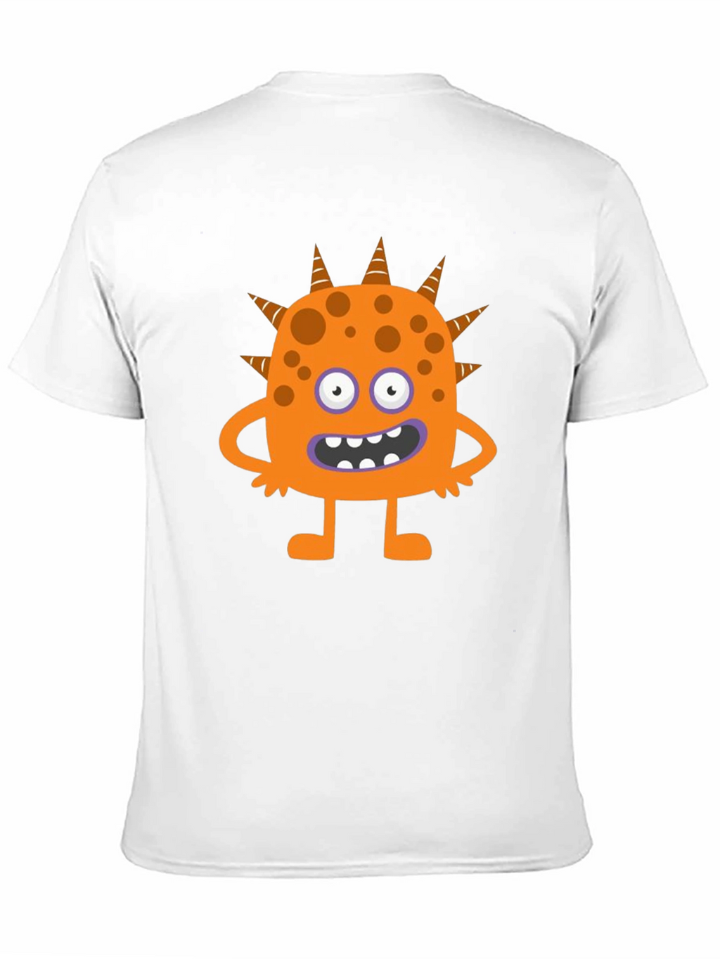 Fun Cartoon Monster Graphic Black T-Shirt
