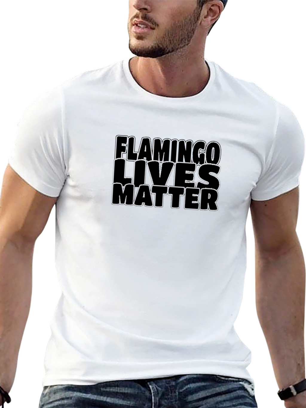 Flamingo Lives Matter Graphic T-Shirt