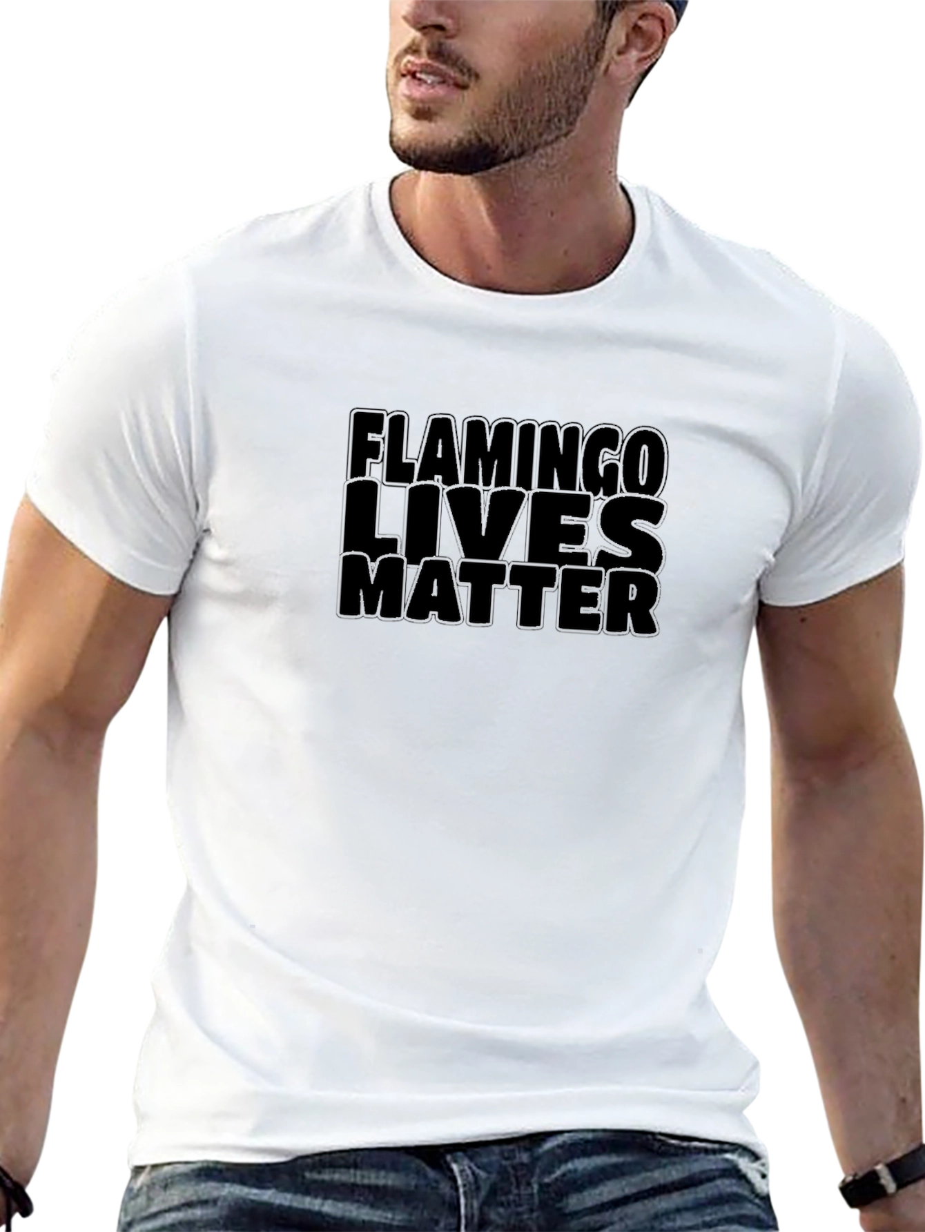Flamingo Lives Matter Graphic T-Shirt