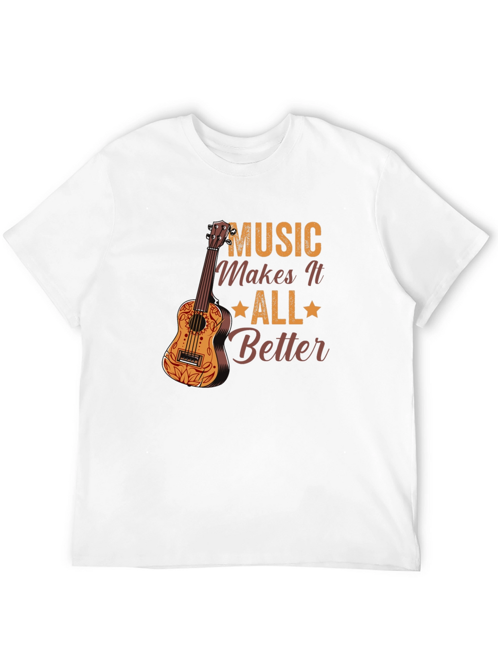 Music Makes It All Better Black Graphic Tee