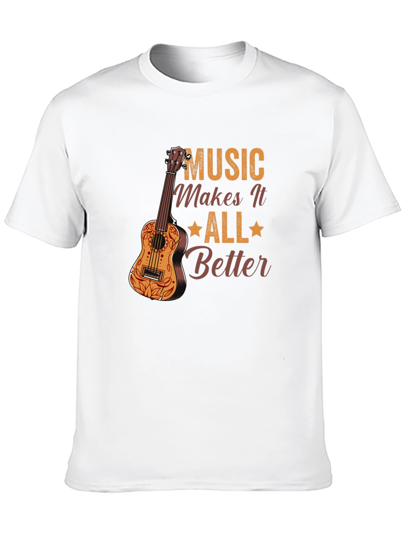 Music Makes It All Better Black Graphic Tee