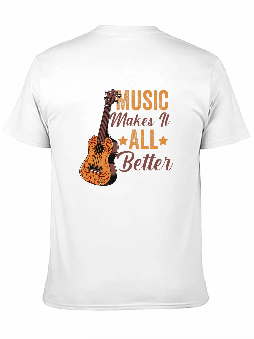 Music Makes It All Better Black Graphic Tee