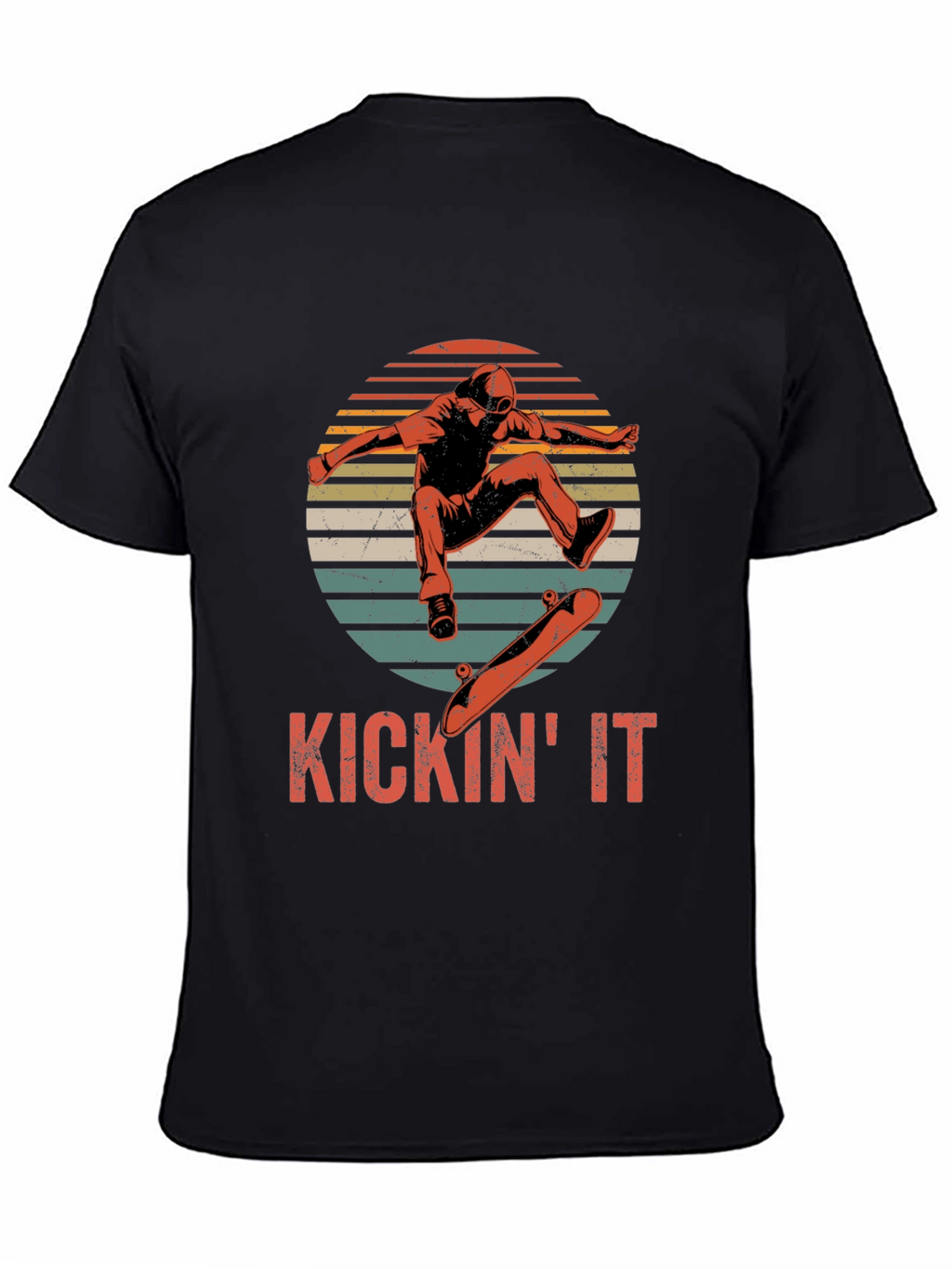 KICKIN IT Skateboarder Graphic T-Shirt