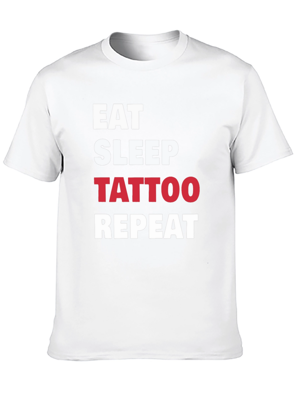 Eat Sleep Tattoo Repeat Black T-Shirt