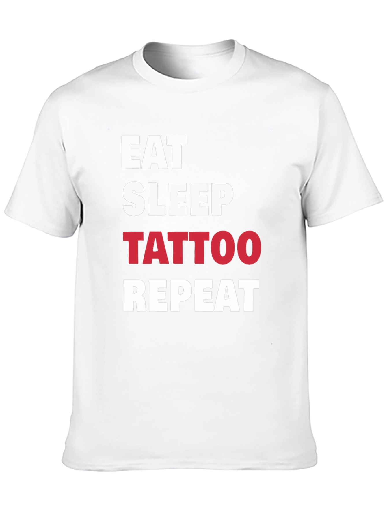 Eat Sleep Tattoo Repeat Black T-Shirt