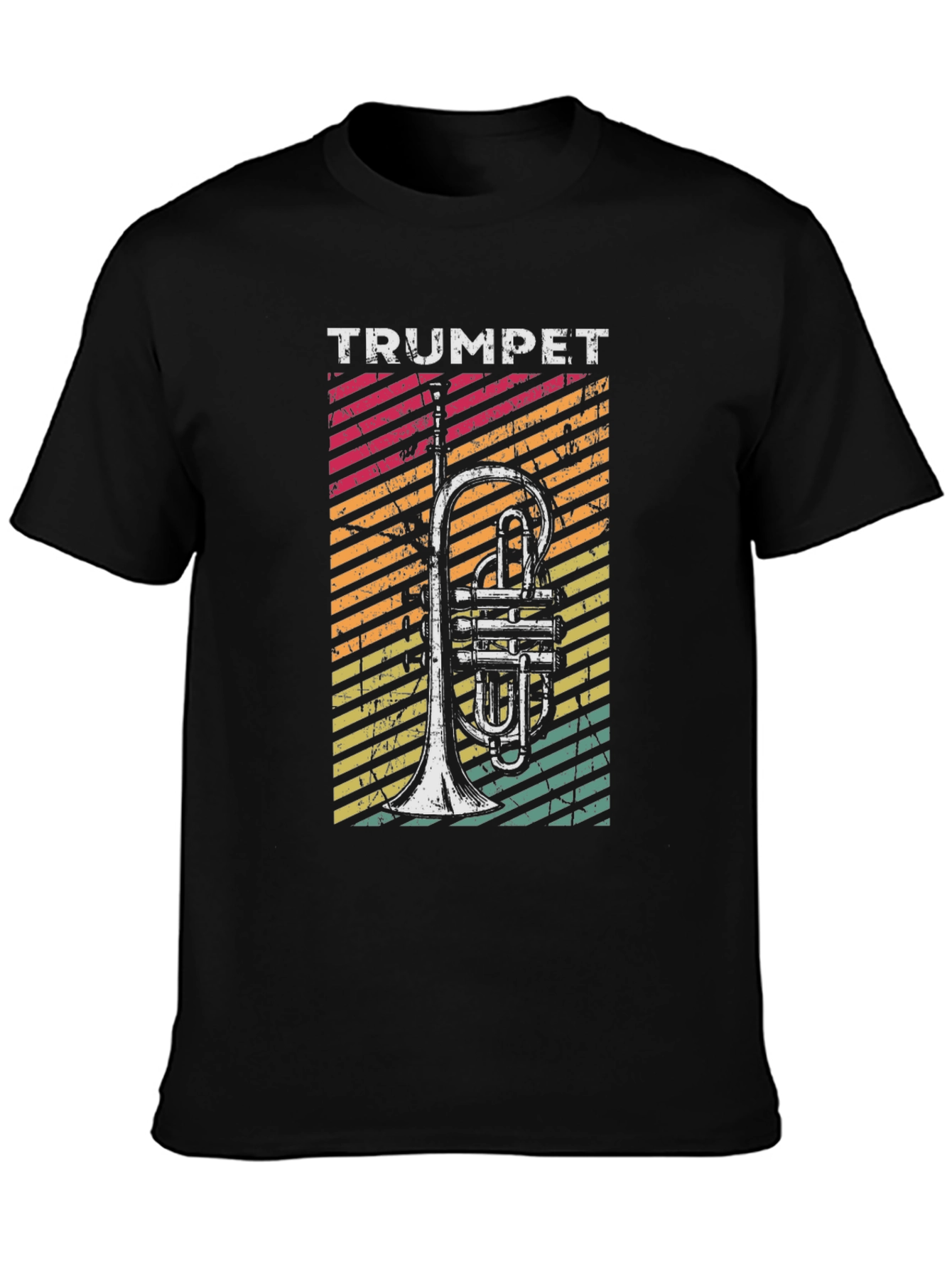 Retro Trumpet T-Shirt - Vintage Style Music Tee