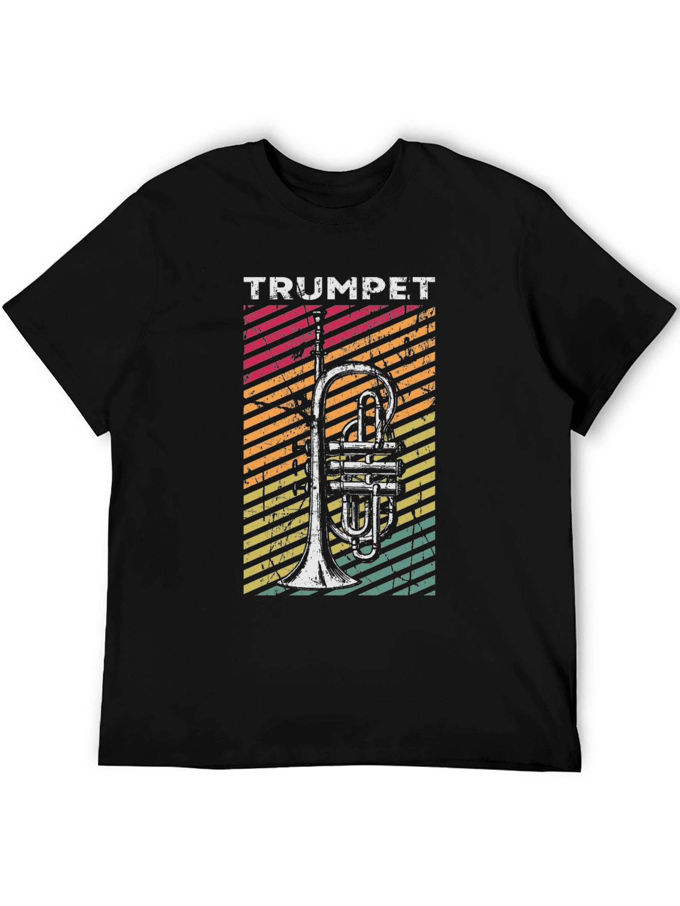 Retro Trumpet T-Shirt - Vintage Style Music Tee