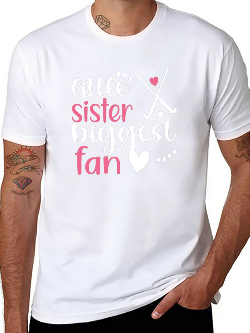 Little Sister Biggest Fan Tee