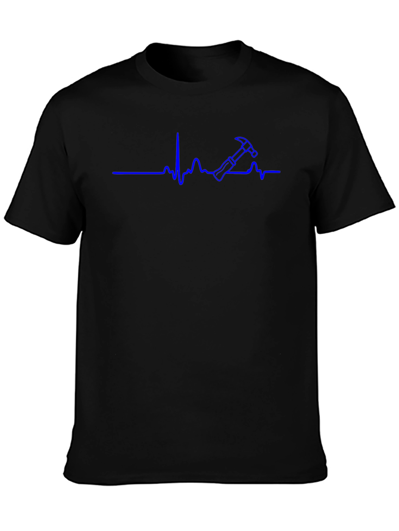 Hammer Heartbeat T-Shirt - Construction Worker Tee