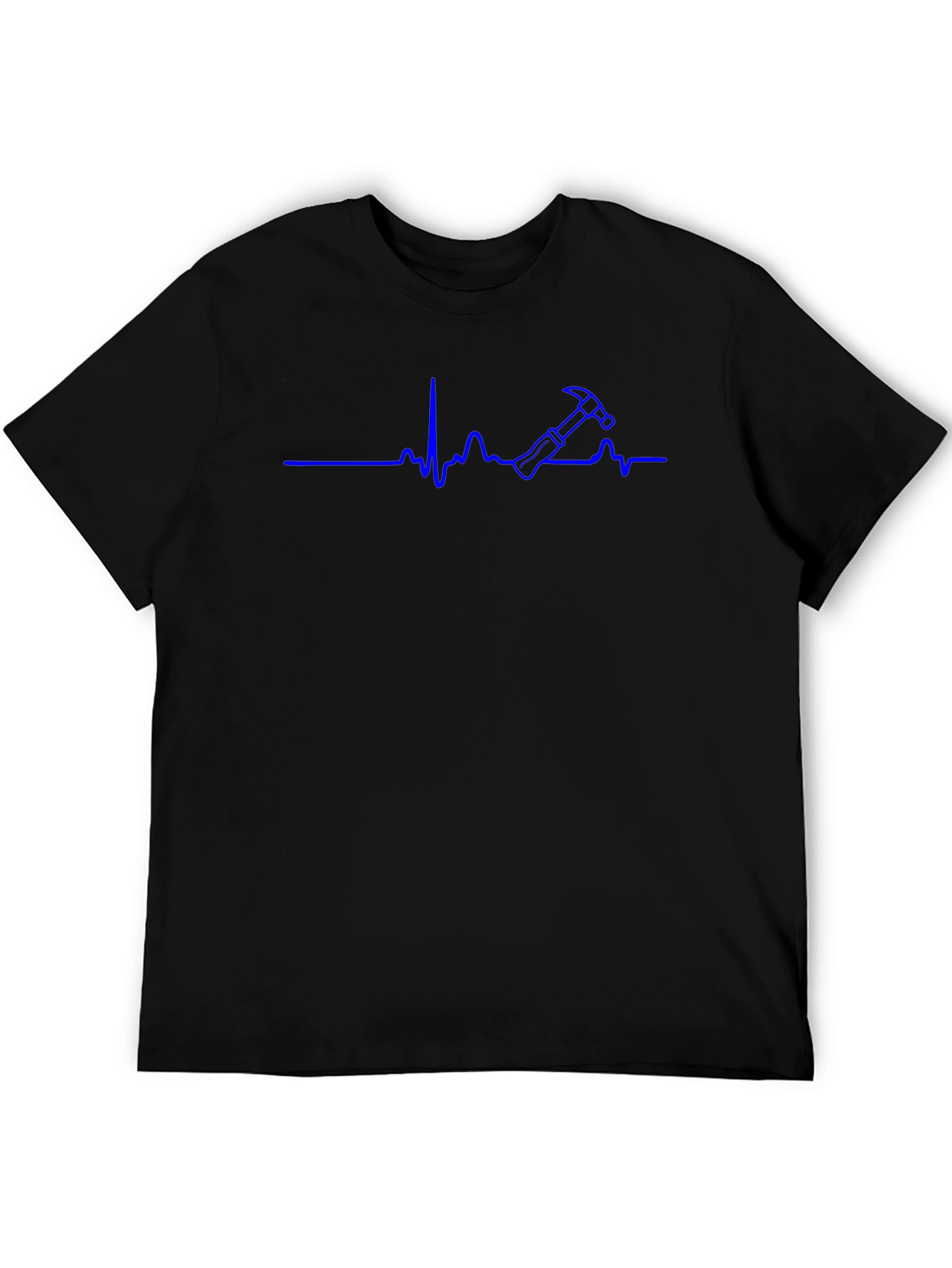 Hammer Heartbeat T-Shirt - Construction Worker Tee