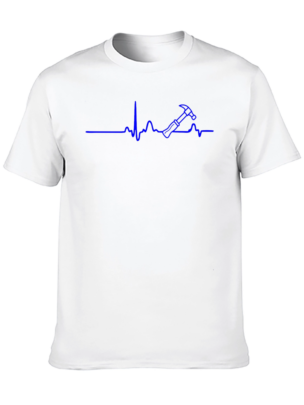 Hammer Heartbeat T-Shirt - Construction Worker Tee