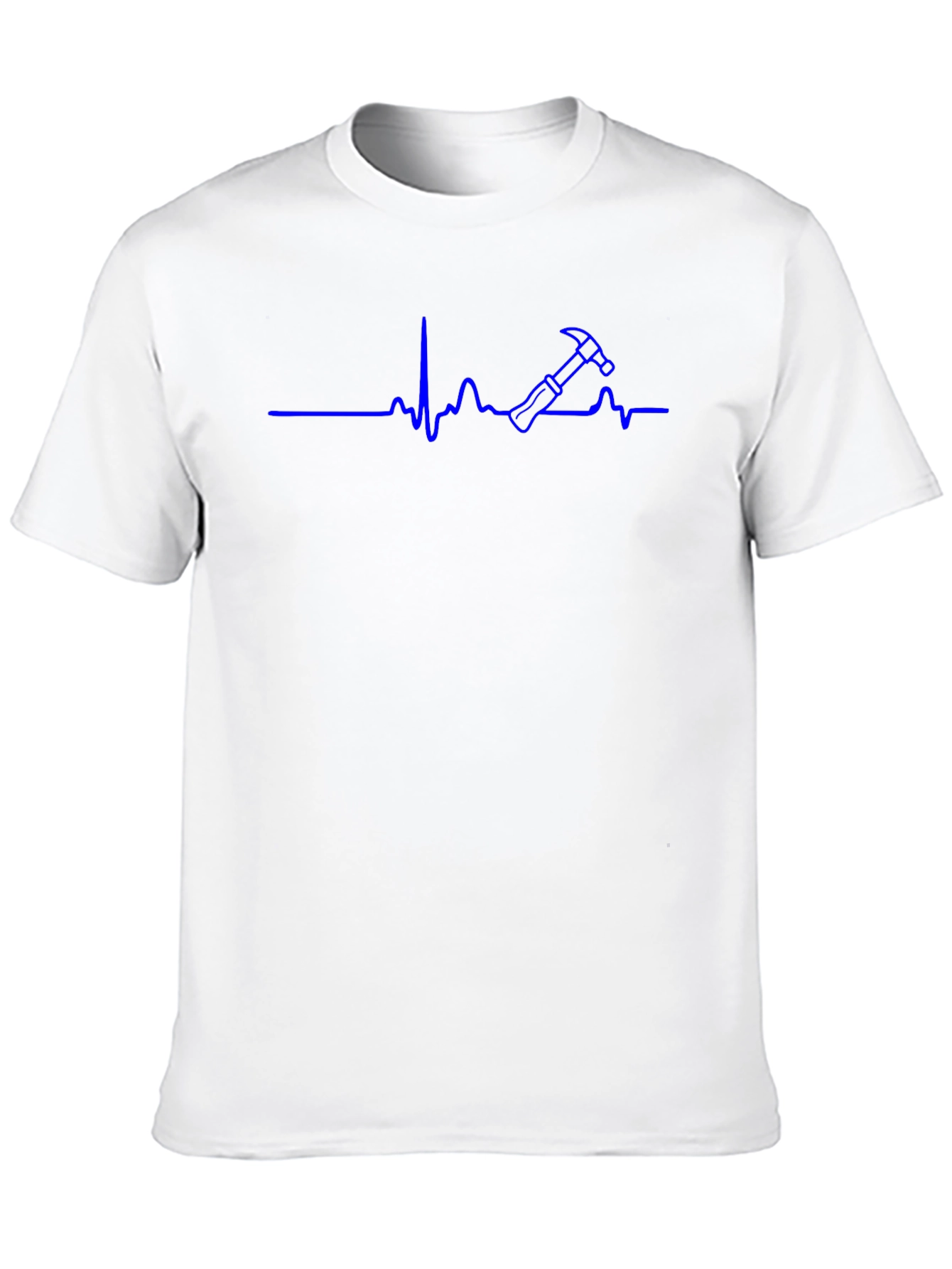 Hammer Heartbeat T-Shirt - Construction Worker Tee