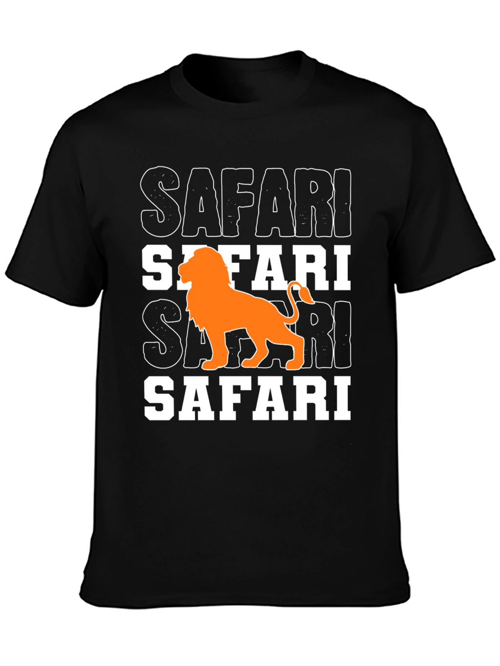Safari Lion Graphic T-Shirt - Mens Black Tee