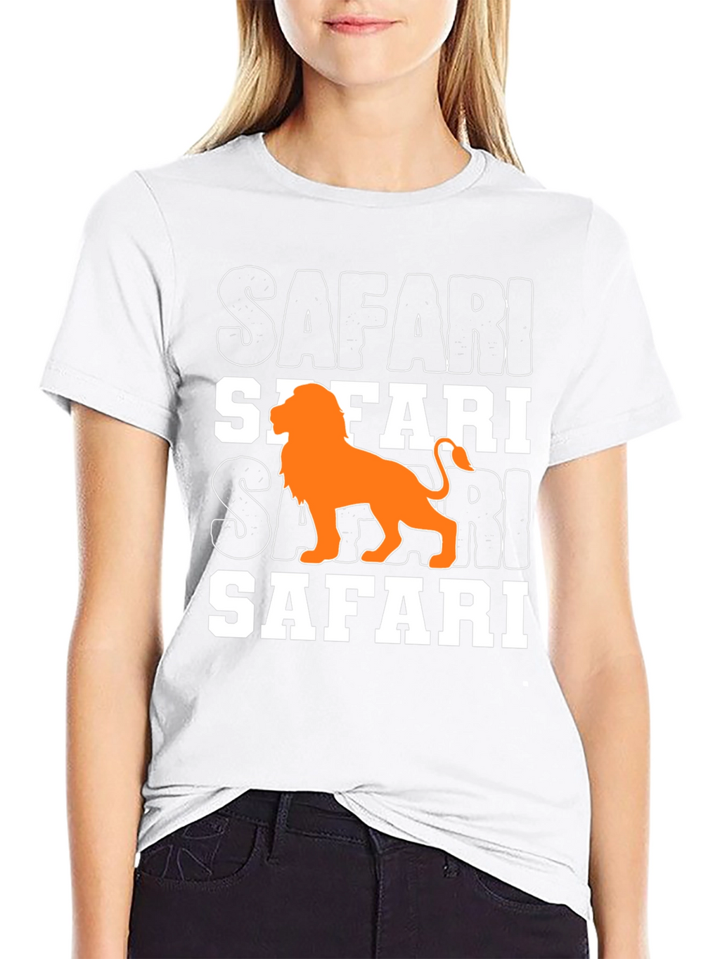 Safari Lion Graphic T-Shirt - Mens Black Tee