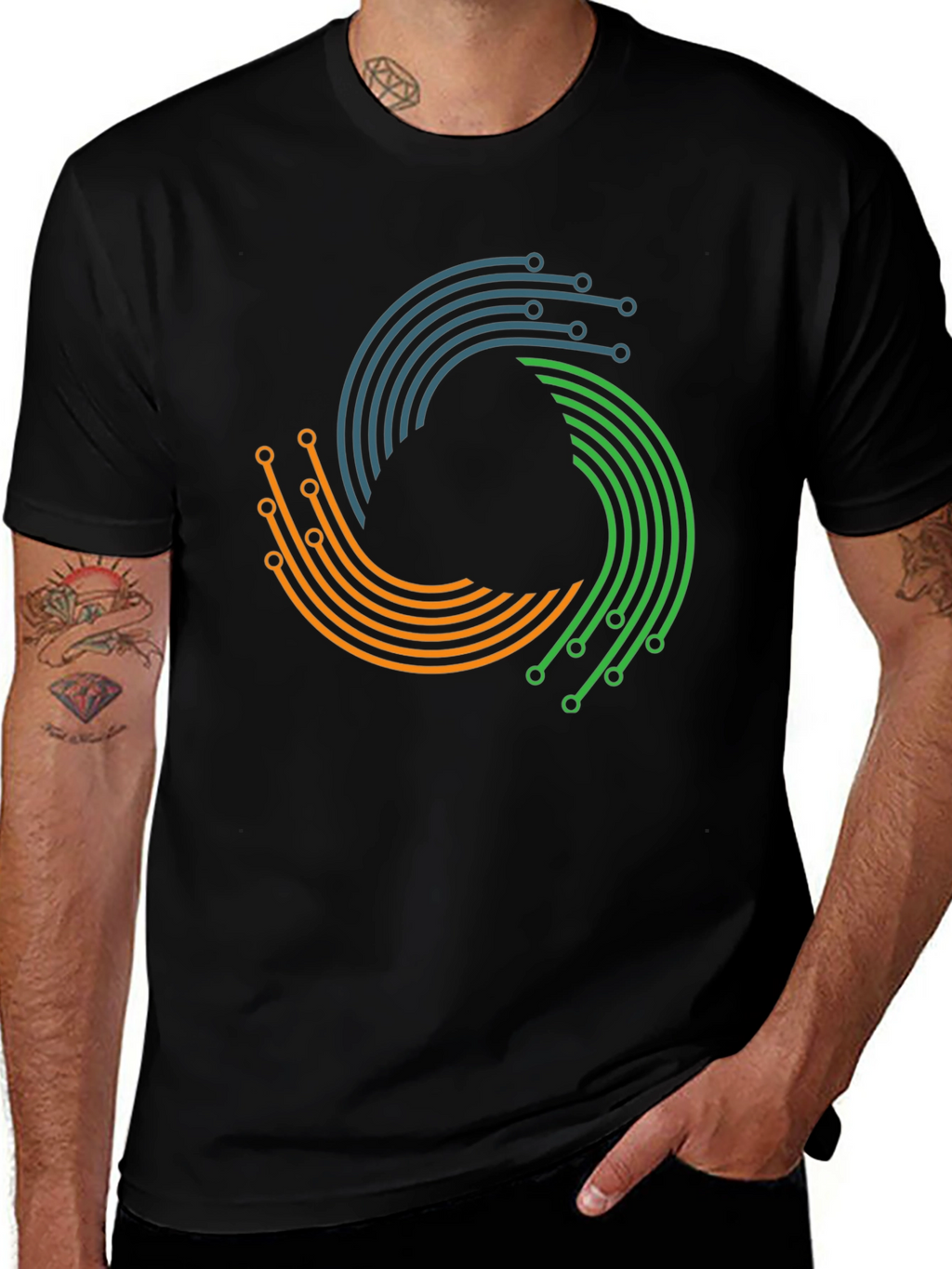 Tech Circuit T-Shirt - Modern Graphic Tee