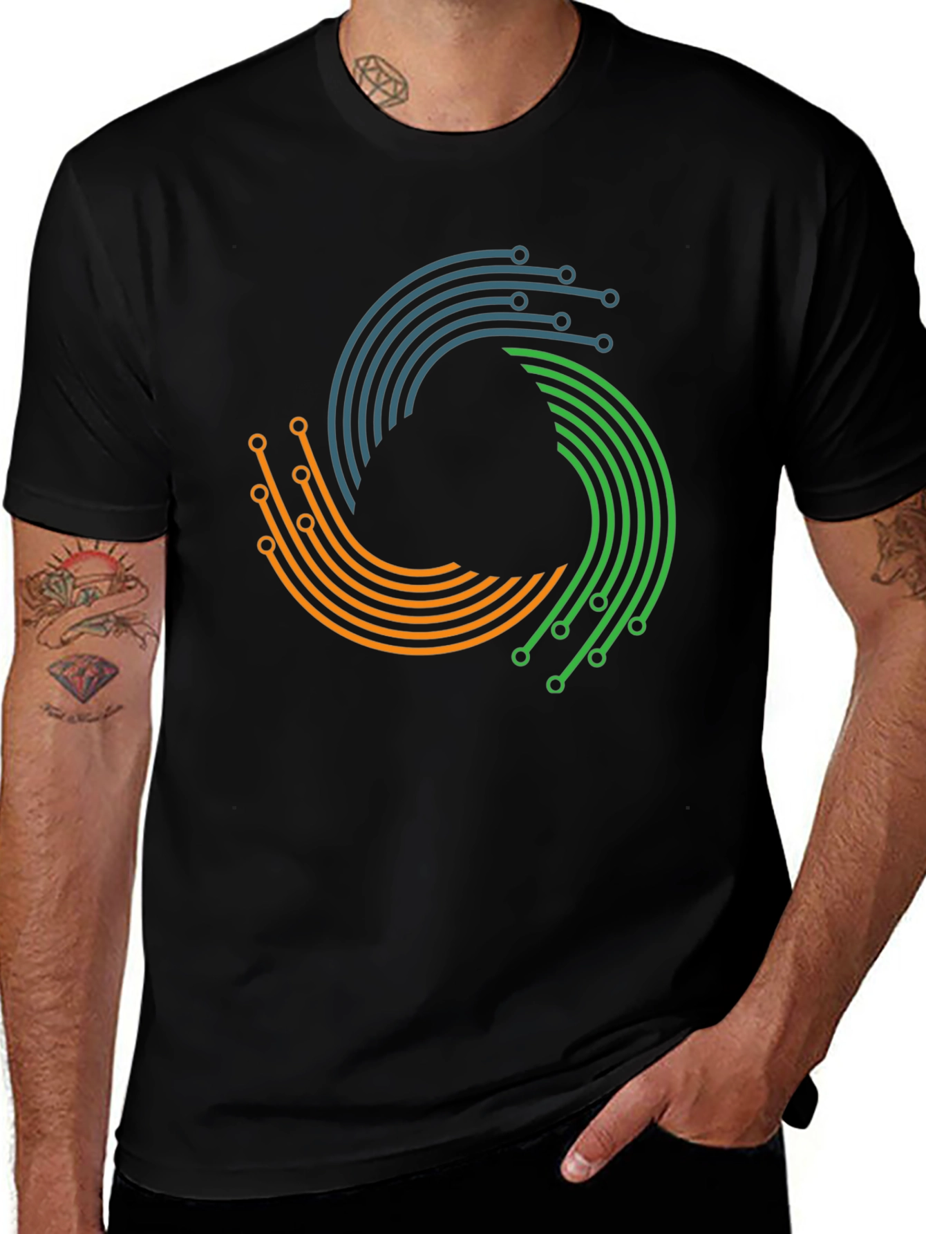 Tech Circuit T-Shirt - Modern Graphic Tee