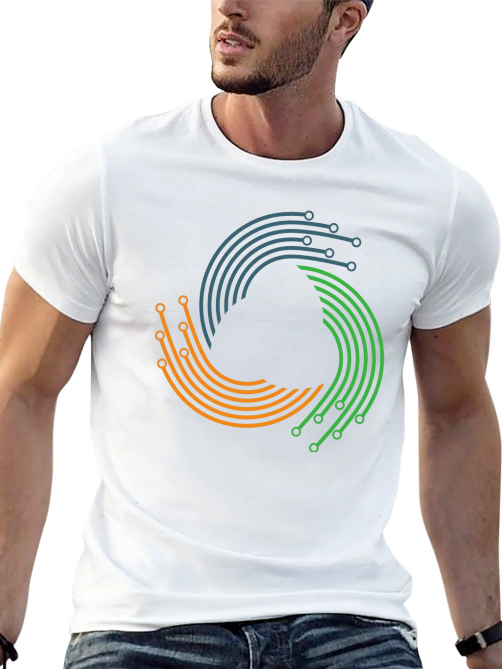 Tech Circuit T-Shirt - Modern Graphic Tee