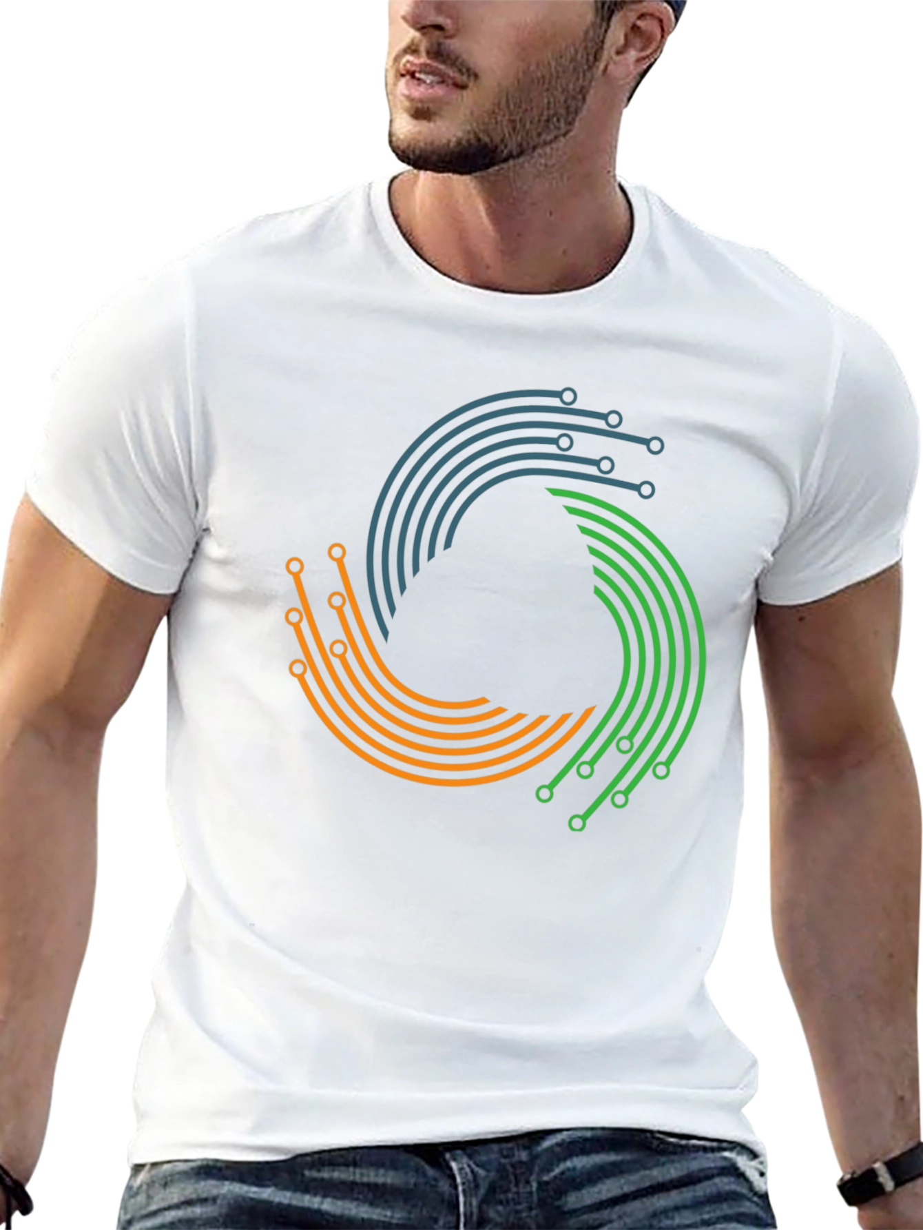 Tech Circuit T-Shirt - Modern Graphic Tee