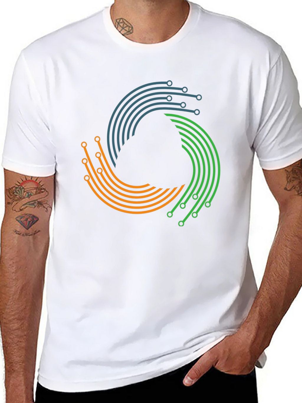 Tech Circuit T-Shirt - Modern Graphic Tee