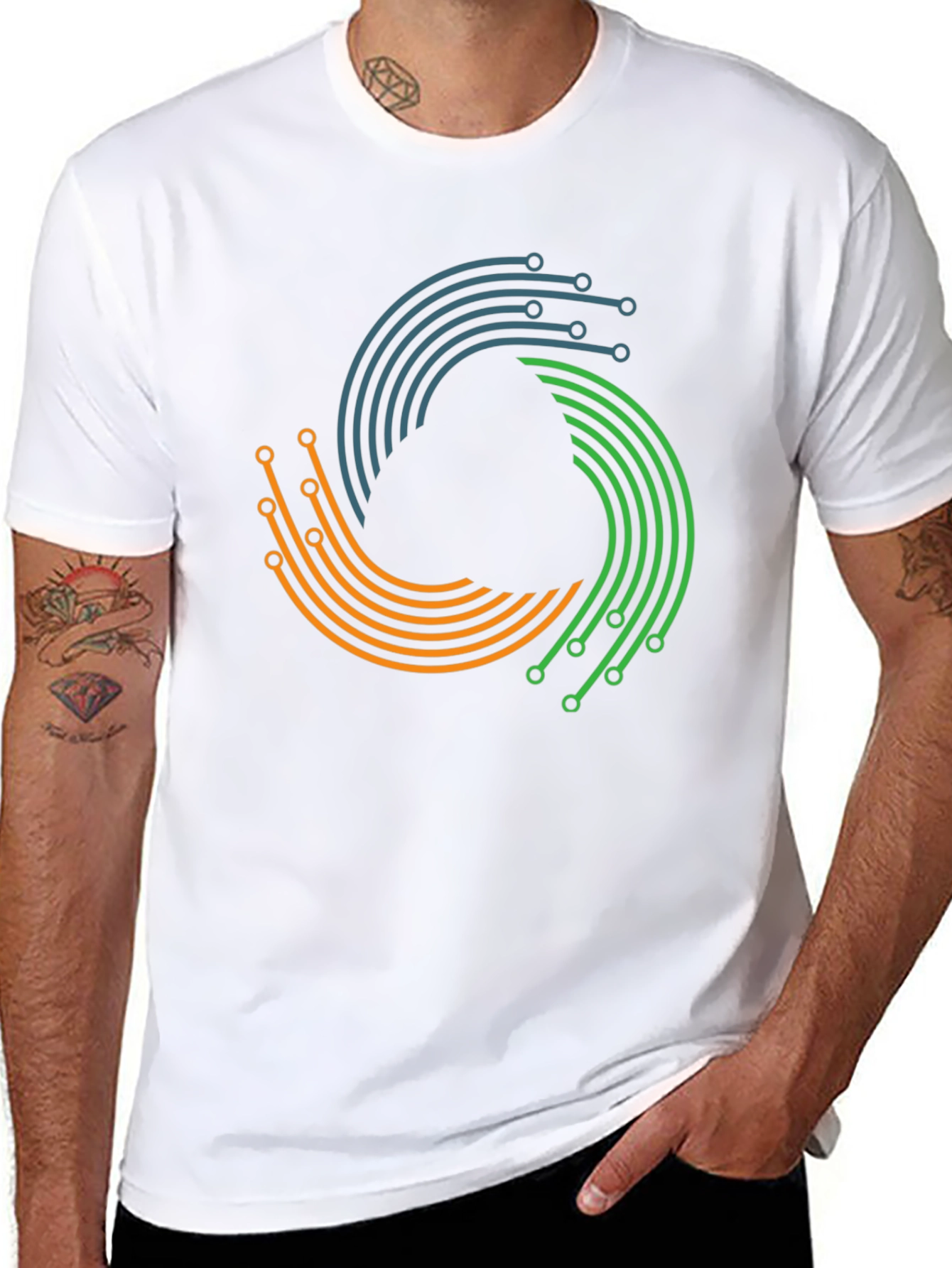 Tech Circuit T-Shirt - Modern Graphic Tee
